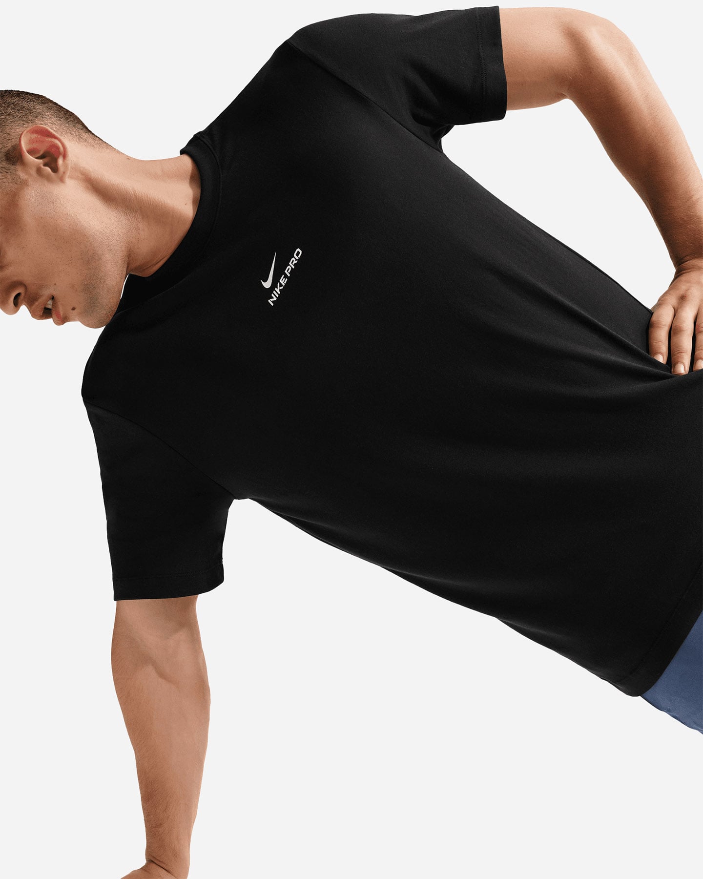 T-shirt training NIKE DRI FIT PRO M - Nero - 5 | Cisalfa Sport