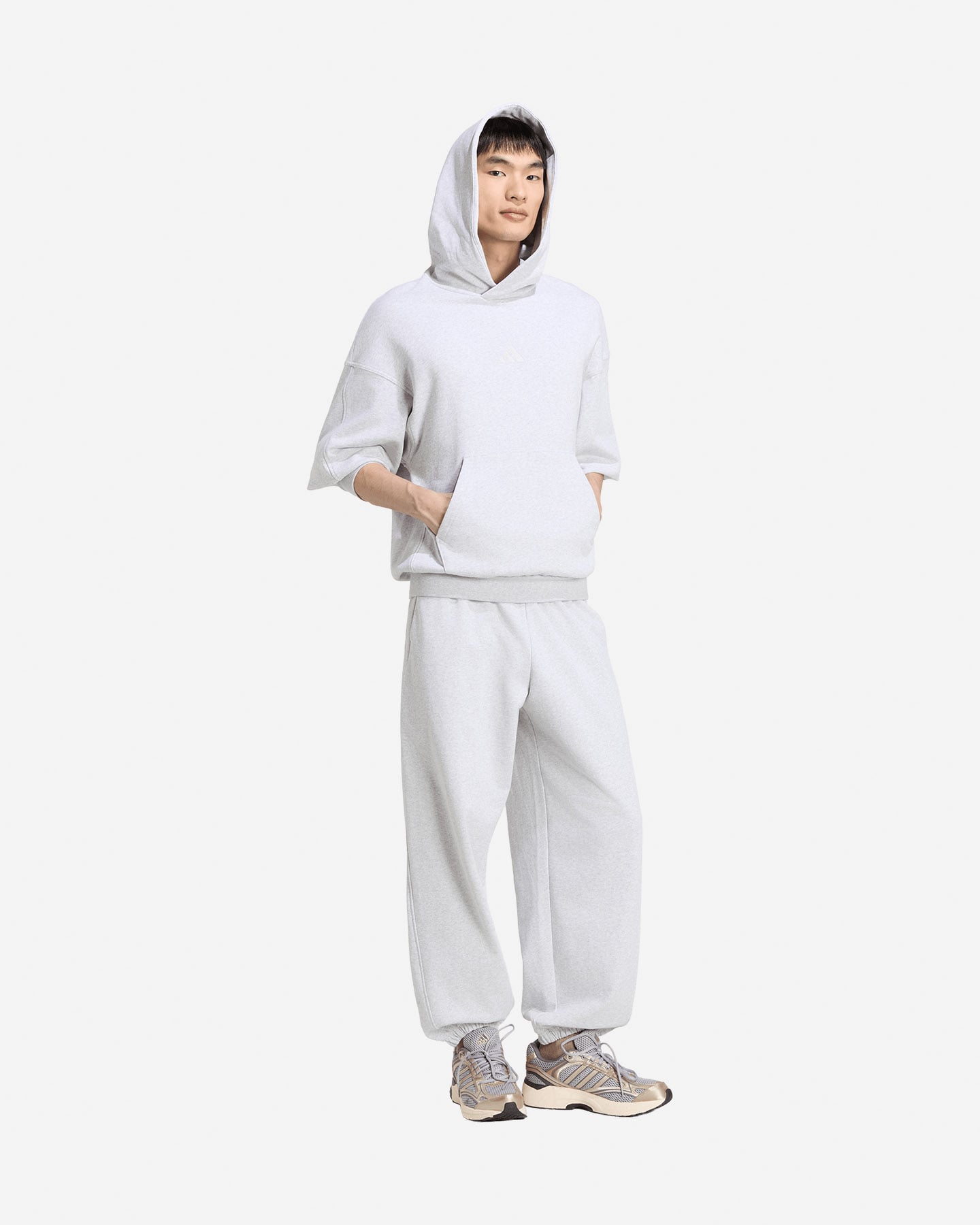 Felpa ADIDAS KIT SMALL LOGO M - Grigio - 2 | Cisalfa Sport