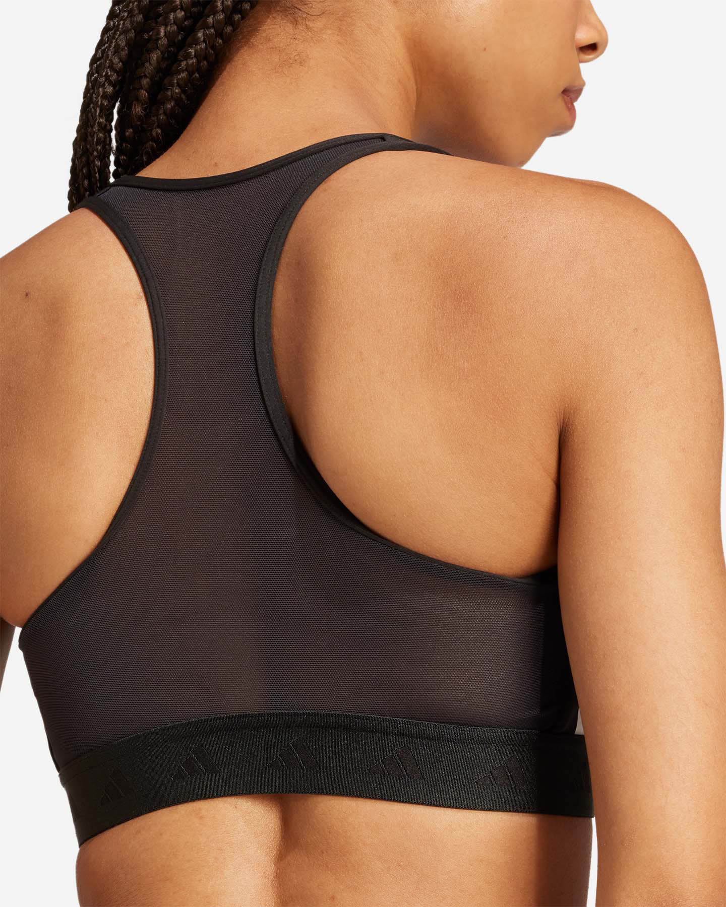 Bra training ADIDAS 3STRIPES PWR HYGLM W - Nero - 4 | Cisalfa Sport