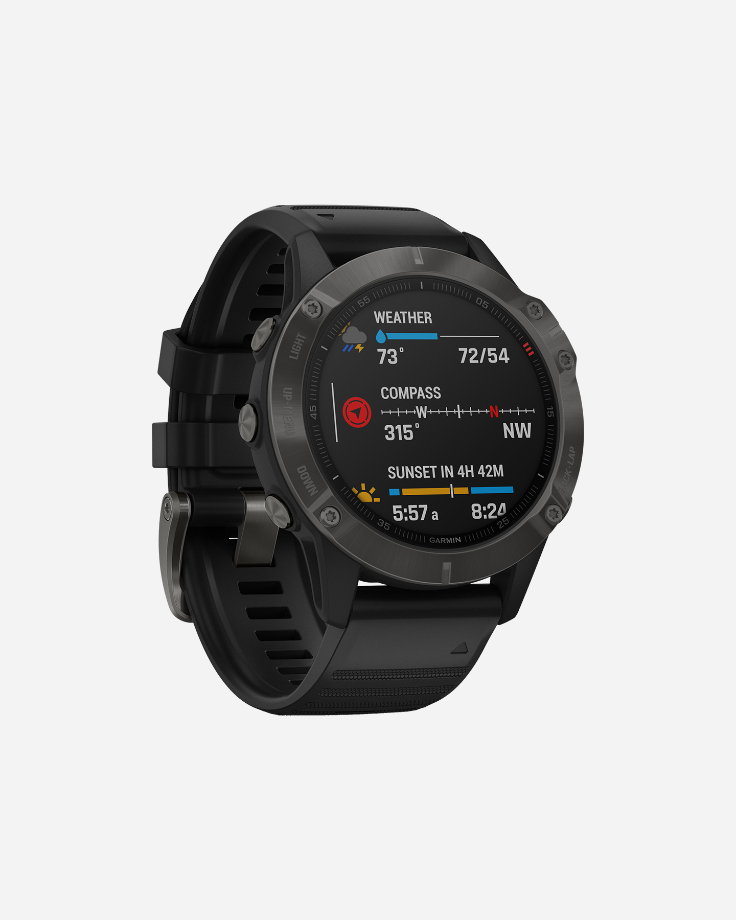 Orologio multifunzione GARMIN FENIX 6 SAPPHIRE - Nero - 3 | Cisalfa Sport