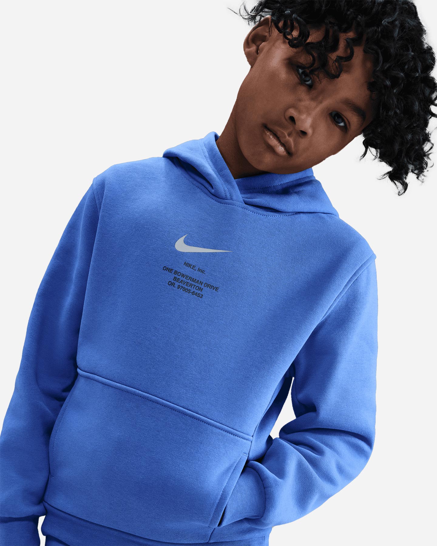 Felpa NIKE PRINT BACK COMET JR - Blu royal - 4 | Cisalfa Sport