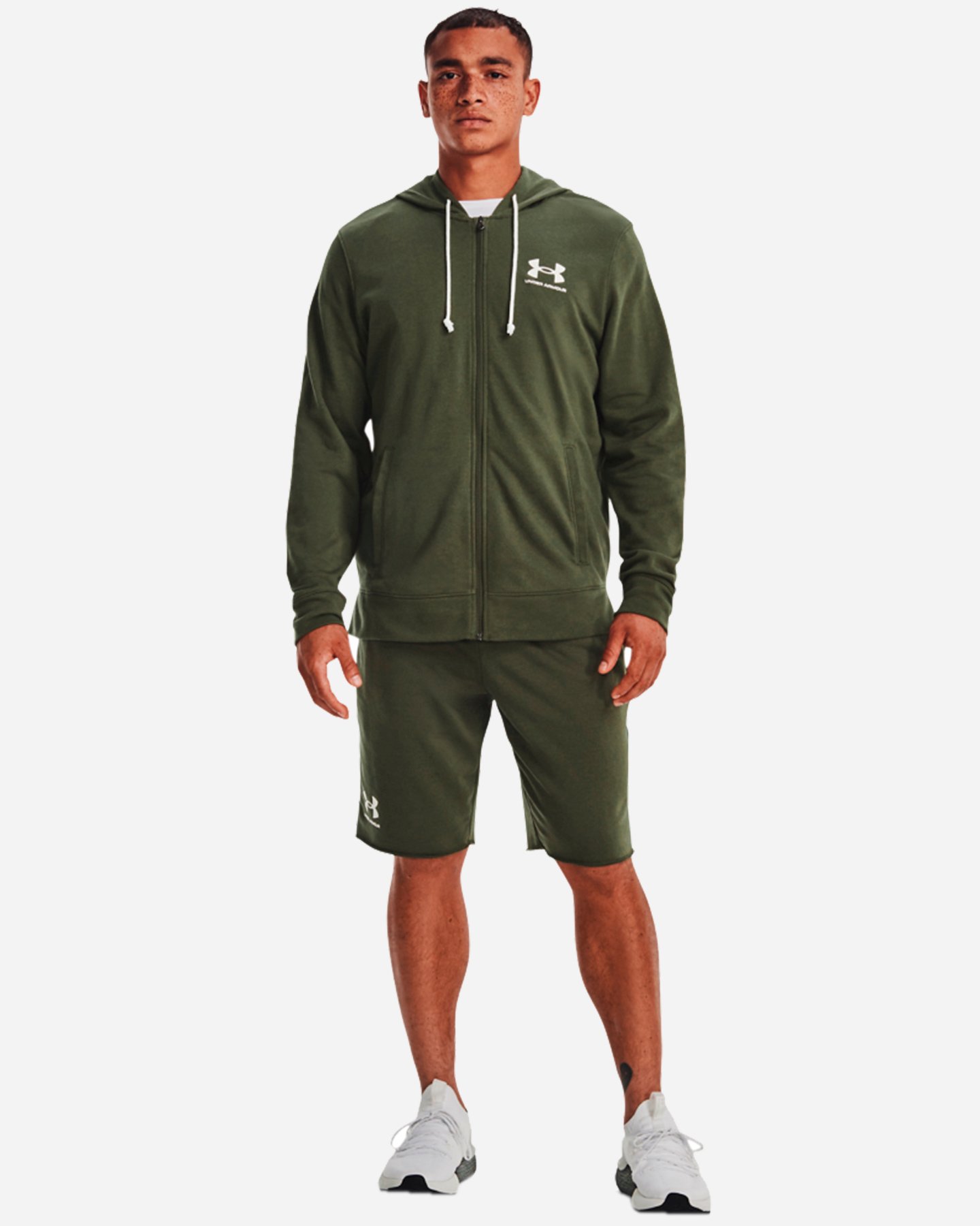 Felpa UNDER ARMOUR RIVAL M - Verde - 5 | Cisalfa Sport