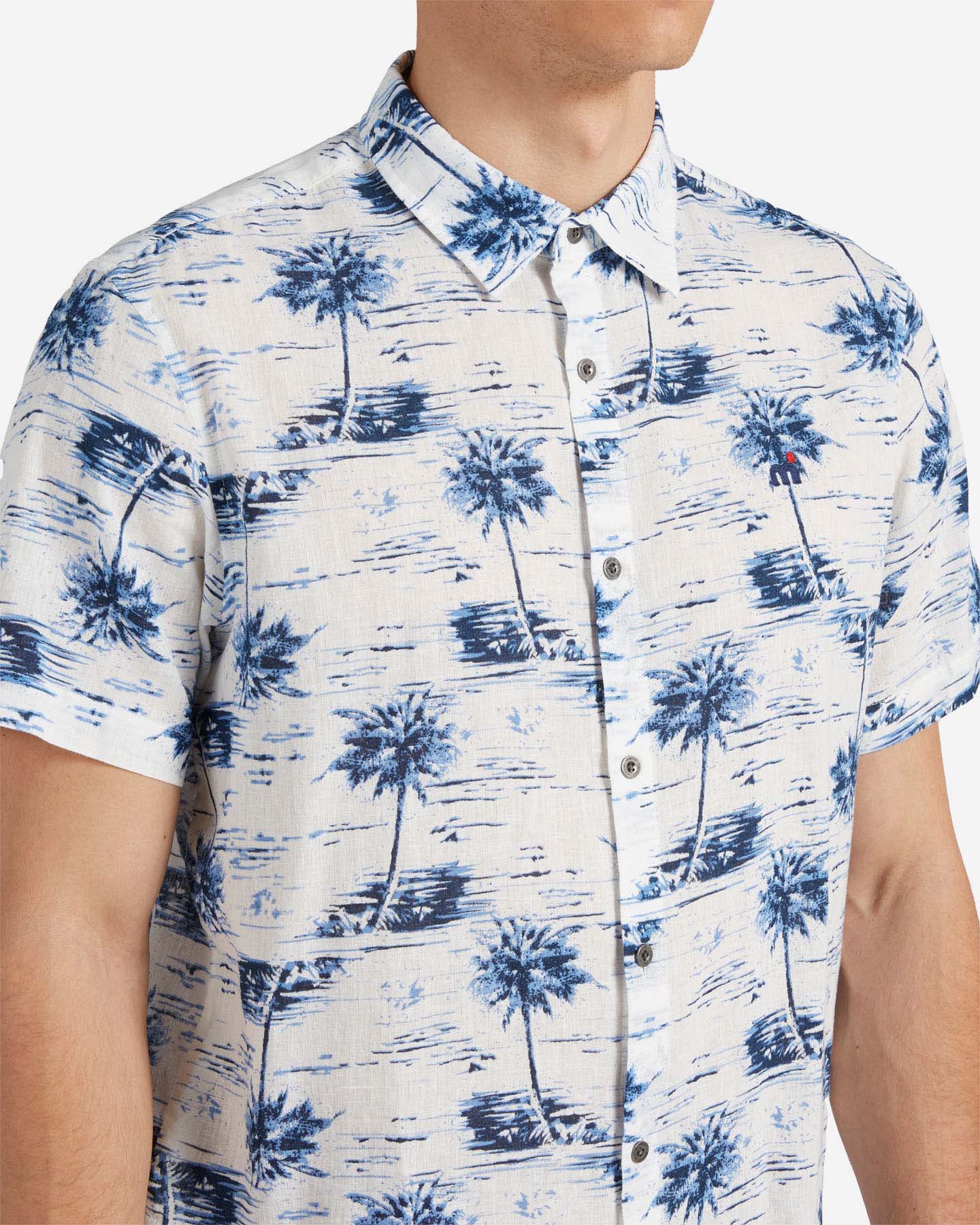 Camicia MISTRAL BLUEPALMS M - Bianco - 4 | Cisalfa Sport