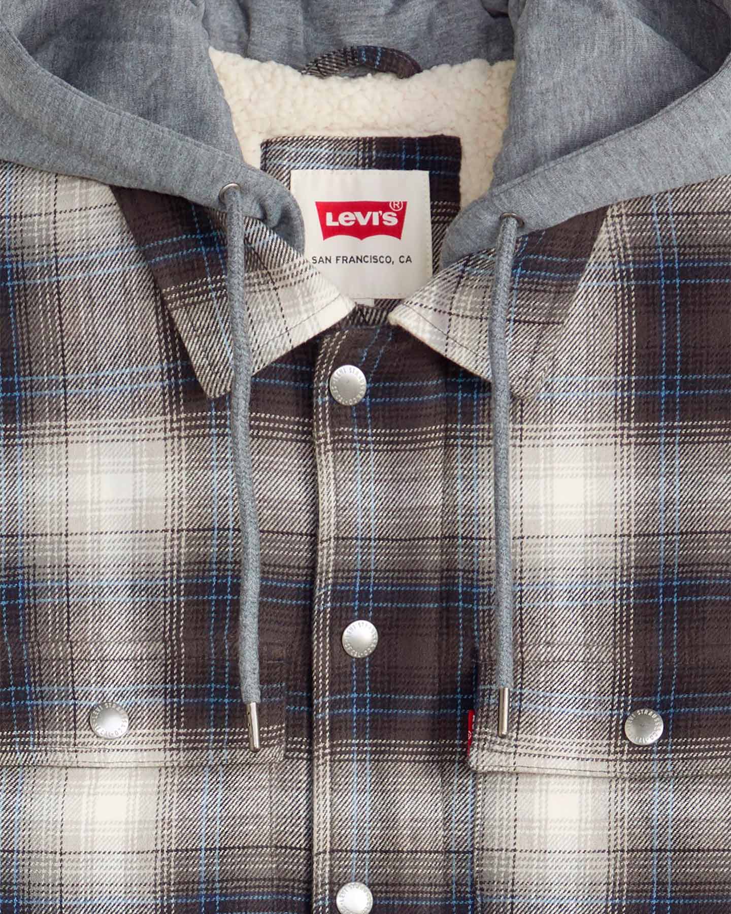 Giubbotto LEVI'S SHERPA CHECK M - Color mix - 5 | Cisalfa Sport