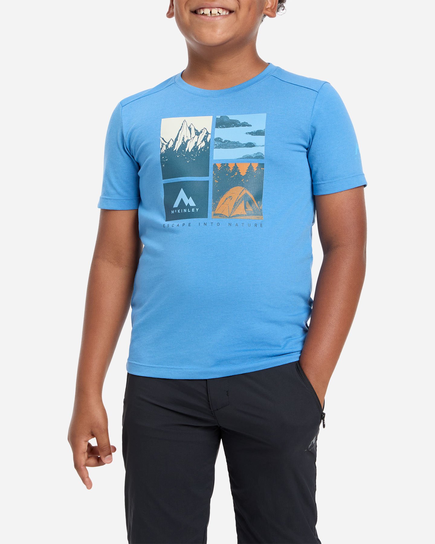 T-shirt MCKINLEY ELLIS III JR - Blu - 1 | Cisalfa Sport