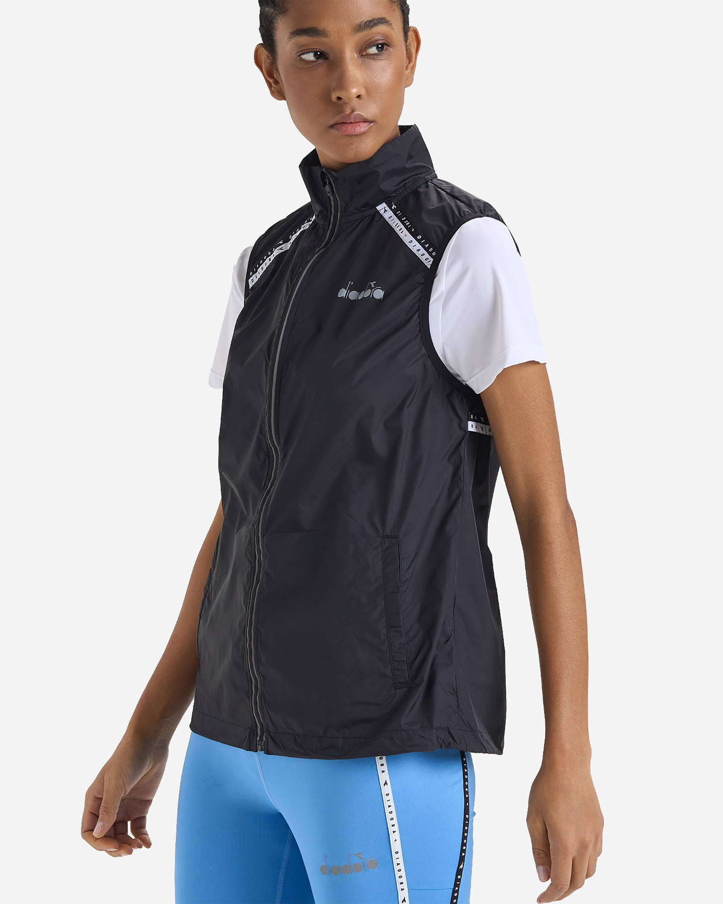 Giacca running DIADORA PACKABLE WIND W - Nero - 3 | Cisalfa Sport