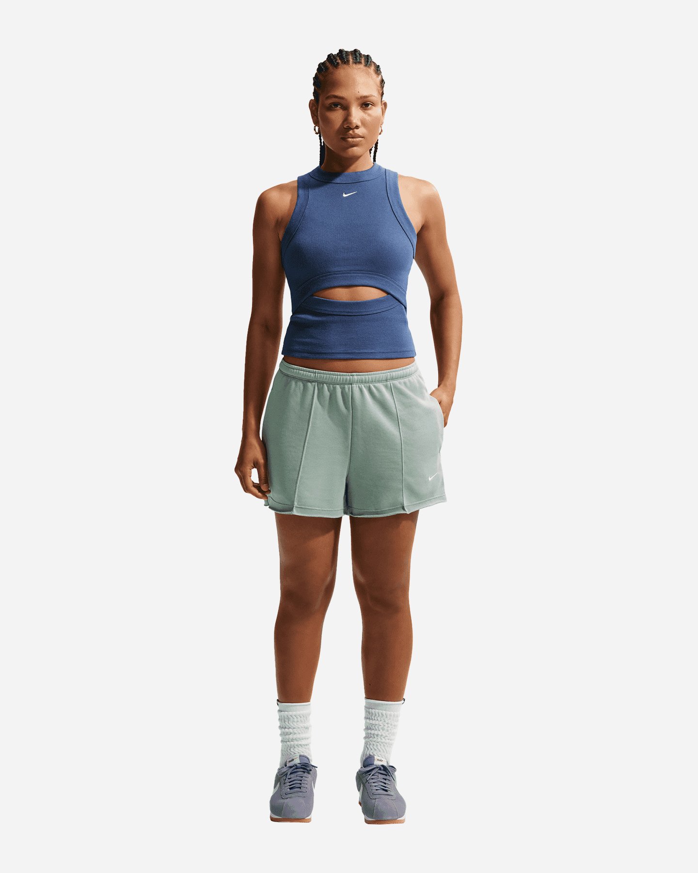 Pantaloncini NIKE CHILL SMALL LOGO W - Verde - 1 | Cisalfa Sport