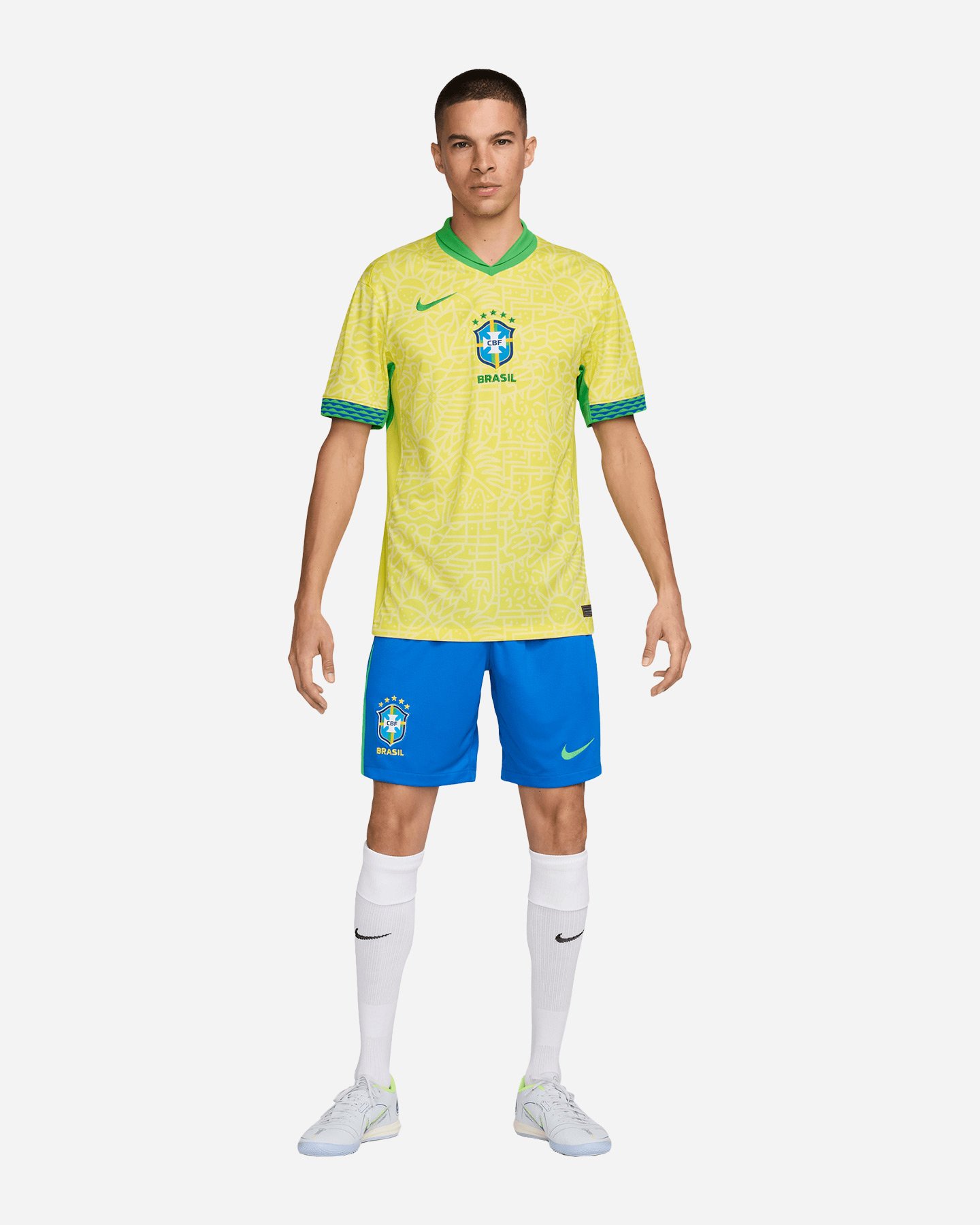 Maglia calcio ufficiale NIKE DRI FIT BRASILE HOME 23-24 M - Giallo - 4 | Cisalfa Sport