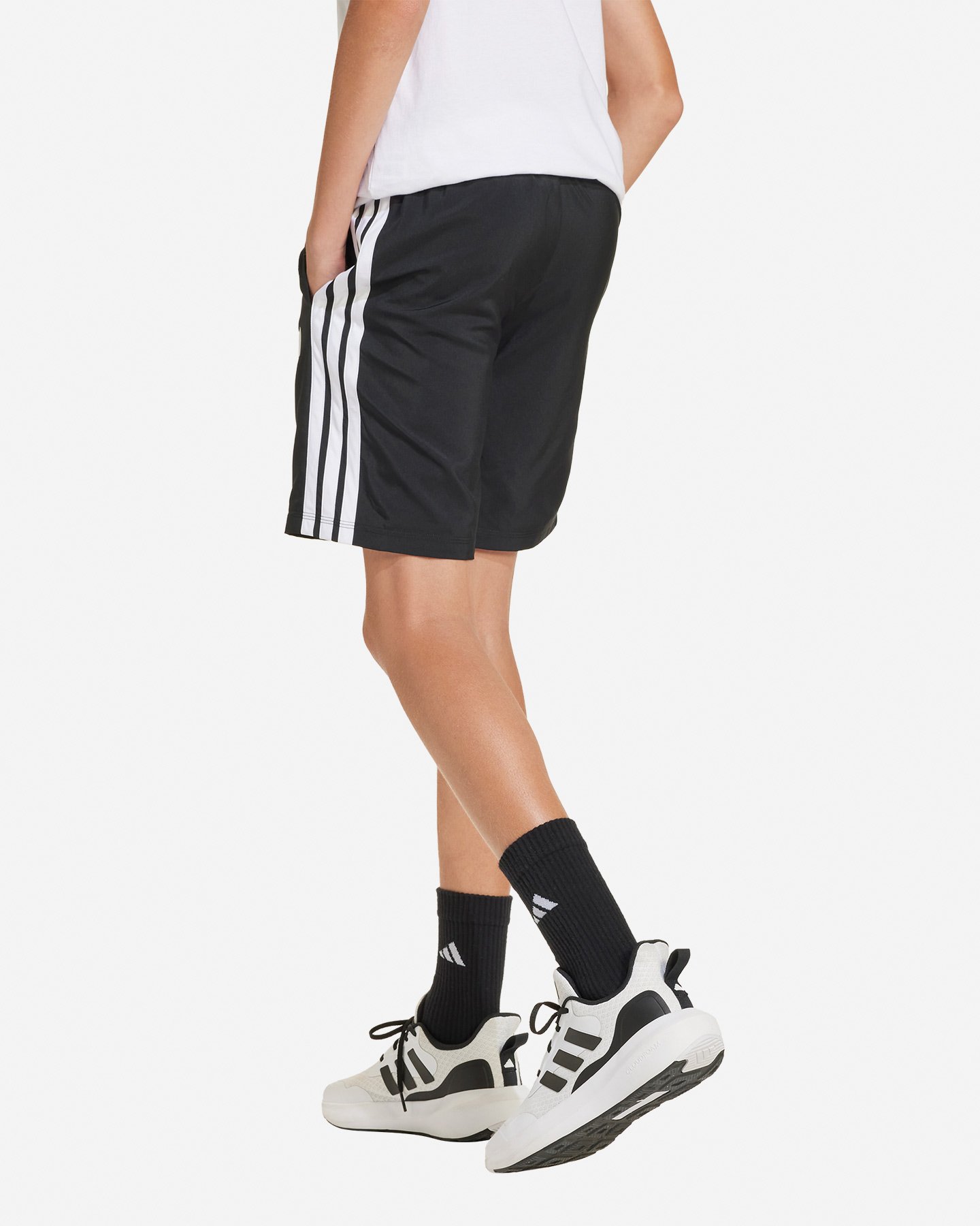 Pantaloncini ADIDAS 3STRIPES JR - Nero - 2 | Cisalfa Sport