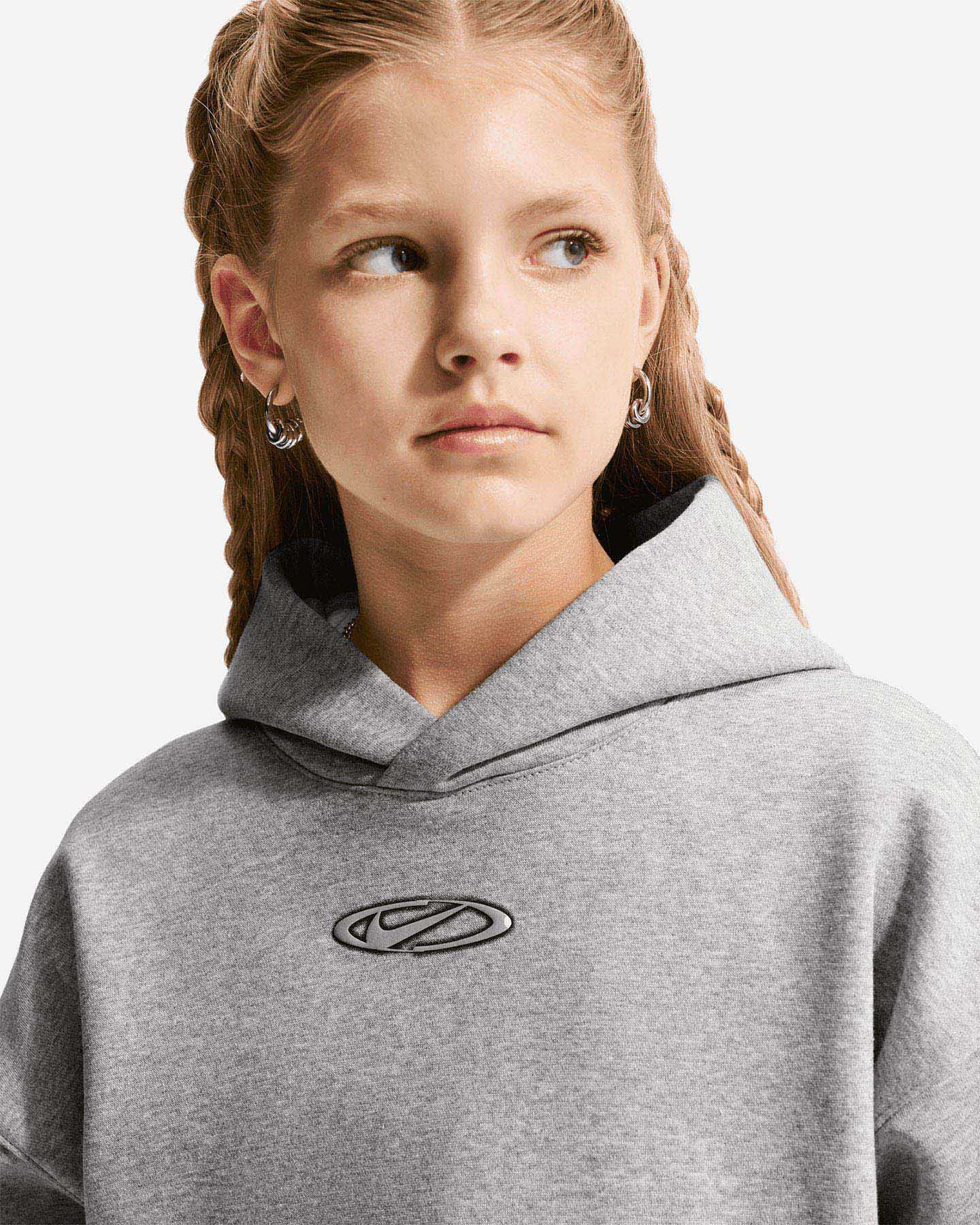 Felpa NIKE BACK PRINT JR - Grigio - 2 | Cisalfa Sport