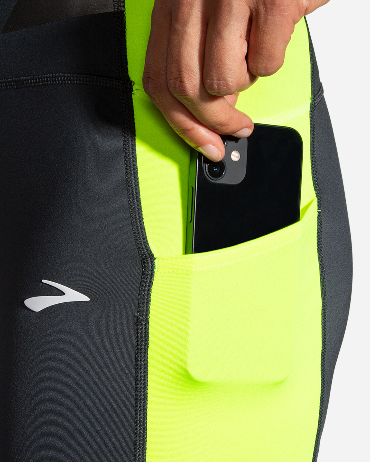 Short running BROOKS RUN VISIBLE W - Nero - 4 | Cisalfa Sport