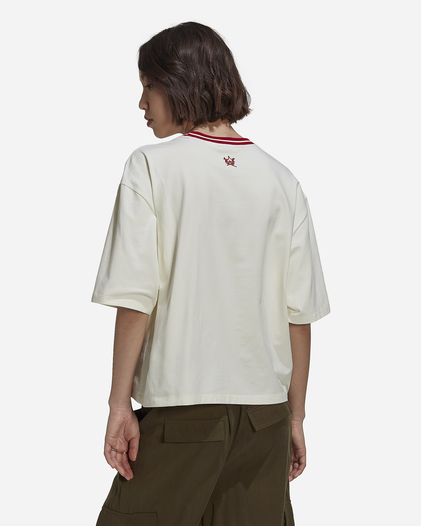 T-shirt ADIDAS ORIGINAL LOOSE THEBE W - Bianco - 3 | Cisalfa Sport