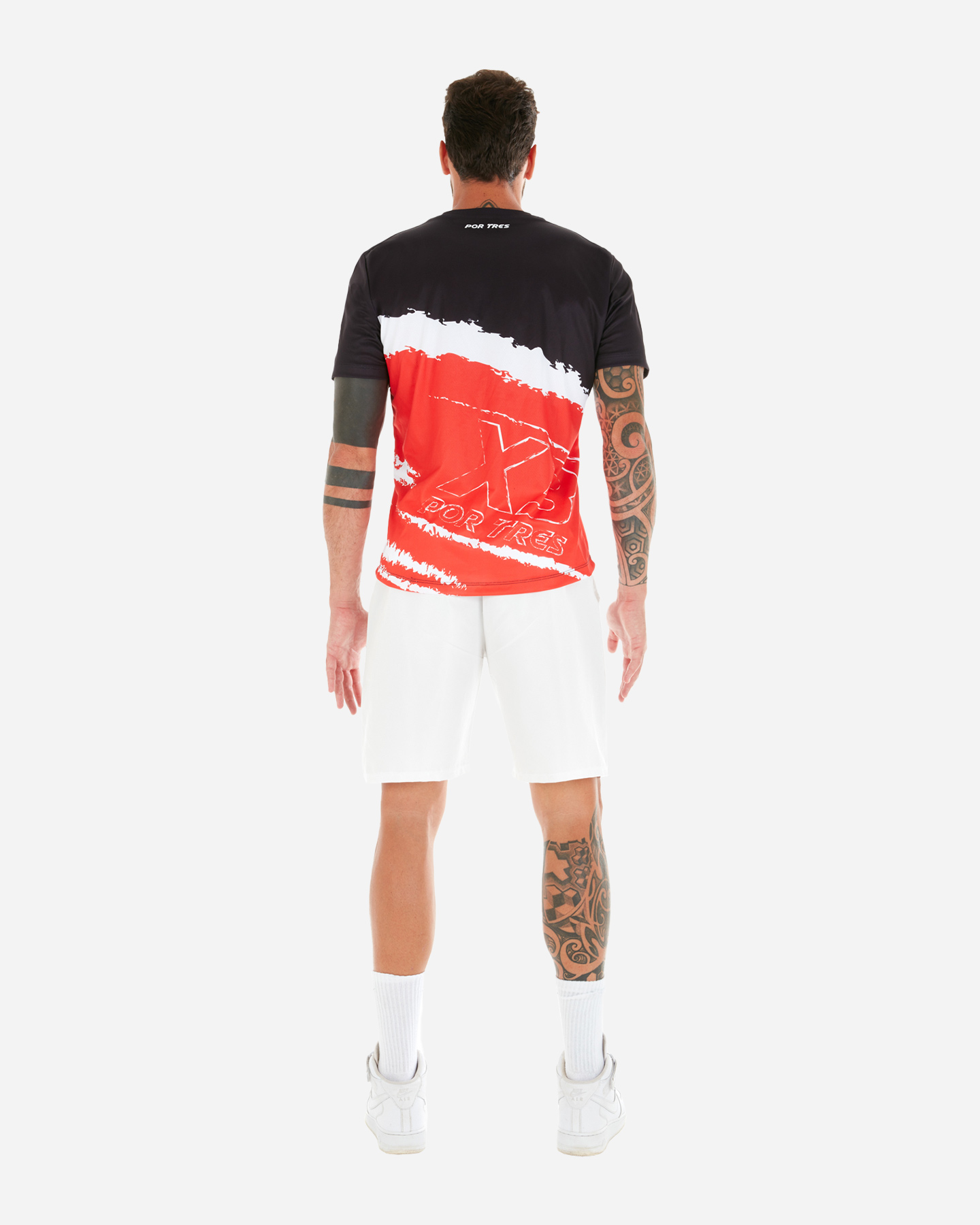 Pantaloncini tennis X3 POR TRES VIGO M - Bianco - 2 | Cisalfa Sport