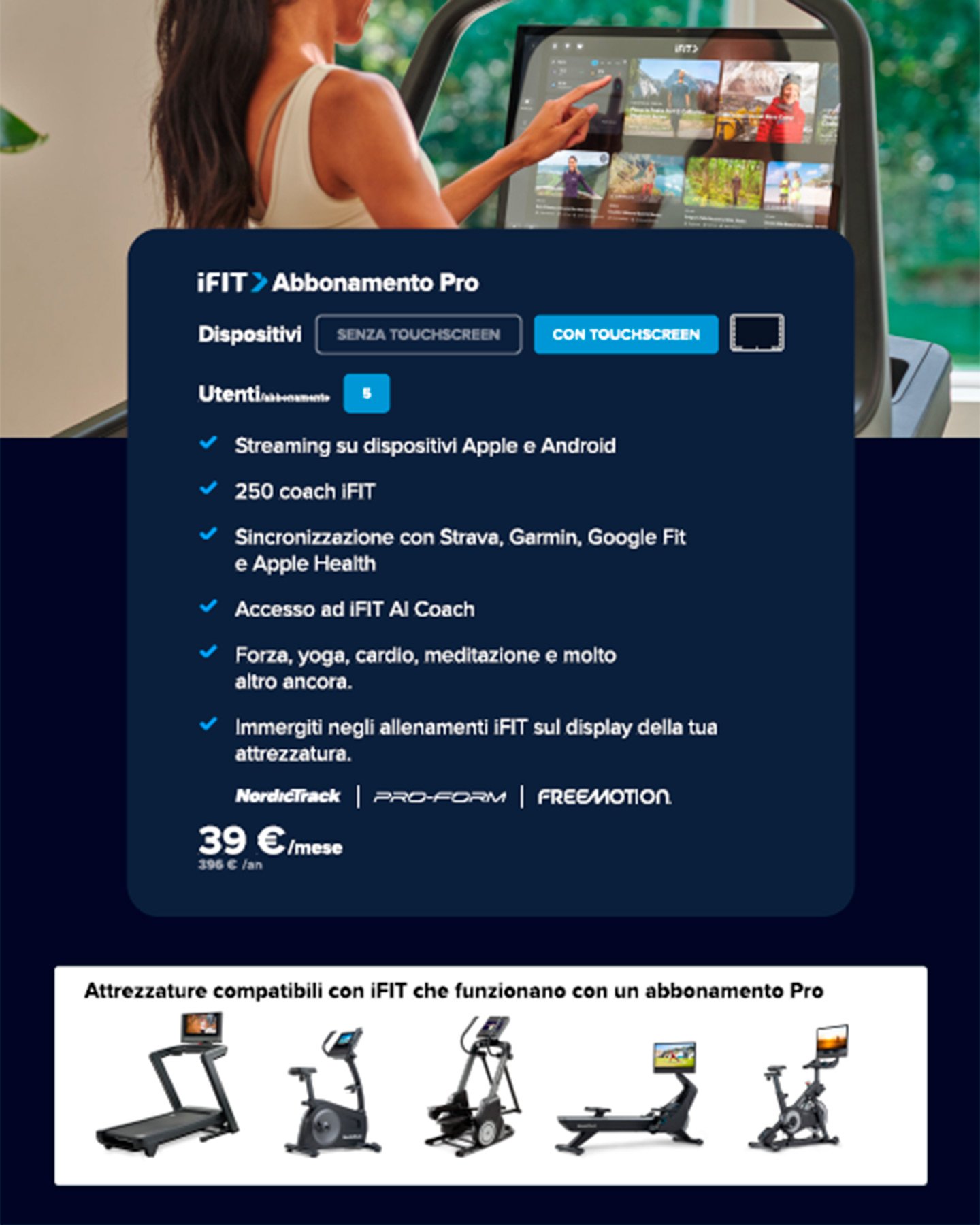 Abbonamento NORDICTRACK ABBONAMENTO IFIT ONE YEAR PRO  - 0 | Cisalfa Sport