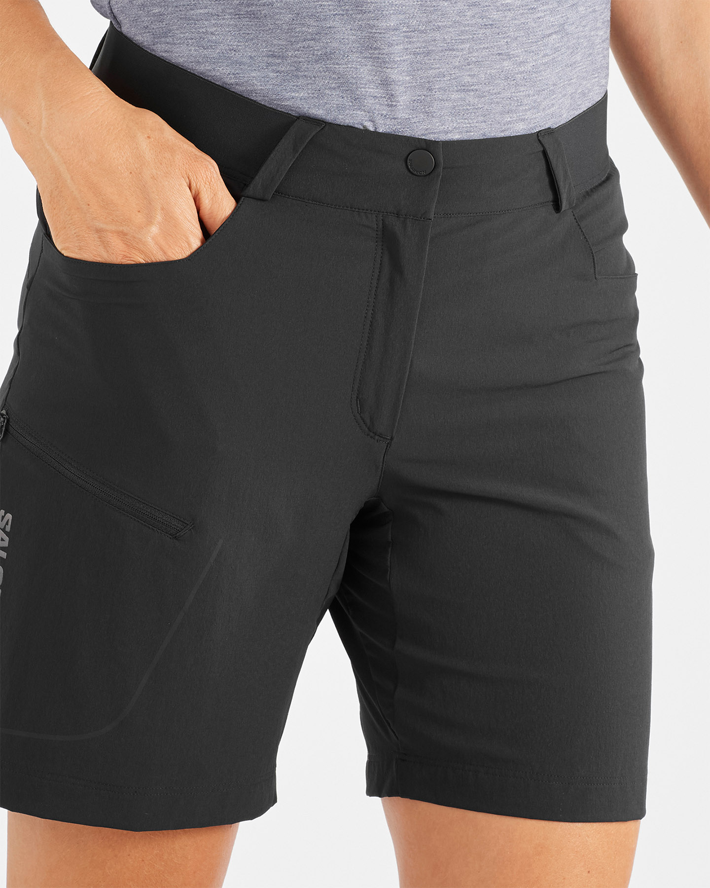 Pantaloncini SALOMON WAYFARER W - Nero - 3 | Cisalfa Sport