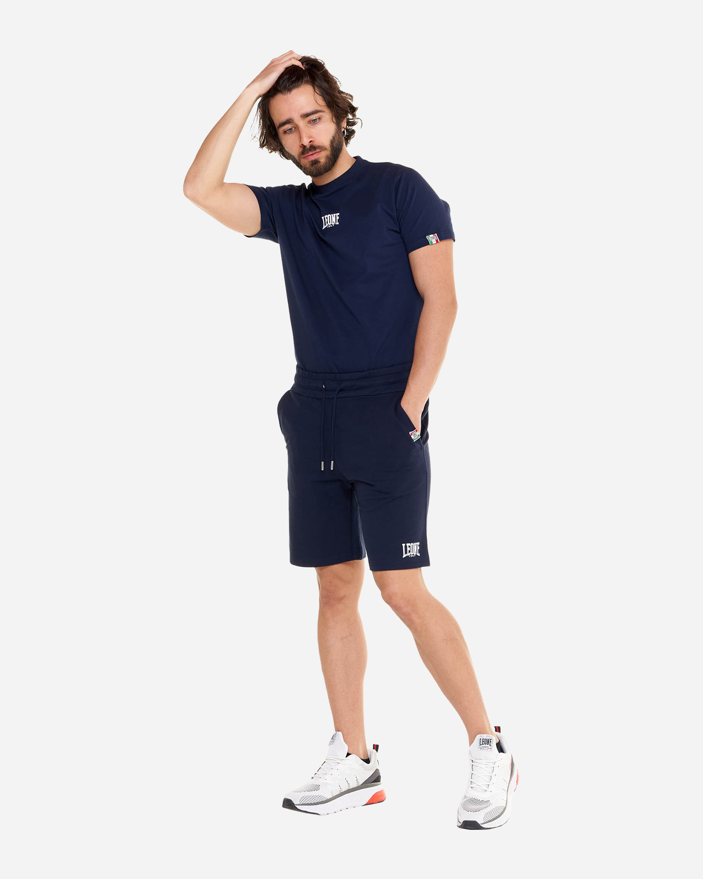 Pantaloncini LEONE SMALL LOGO M - Blu Navy - 3 | Cisalfa Sport