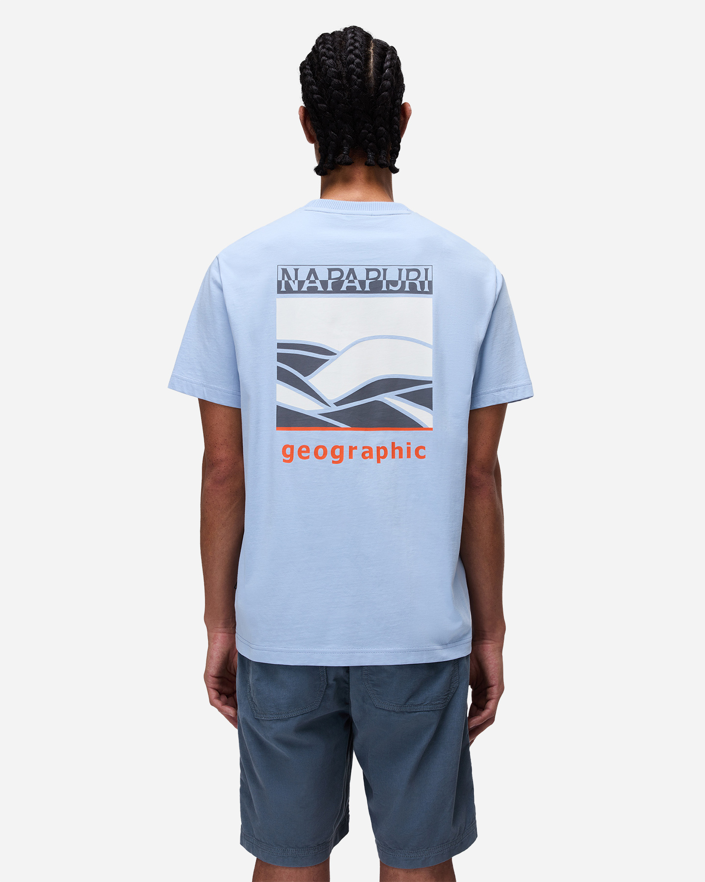 T-shirt NAPAPIJRI GRAPHIC BACK M - Azzurro - 3 | Cisalfa Sport