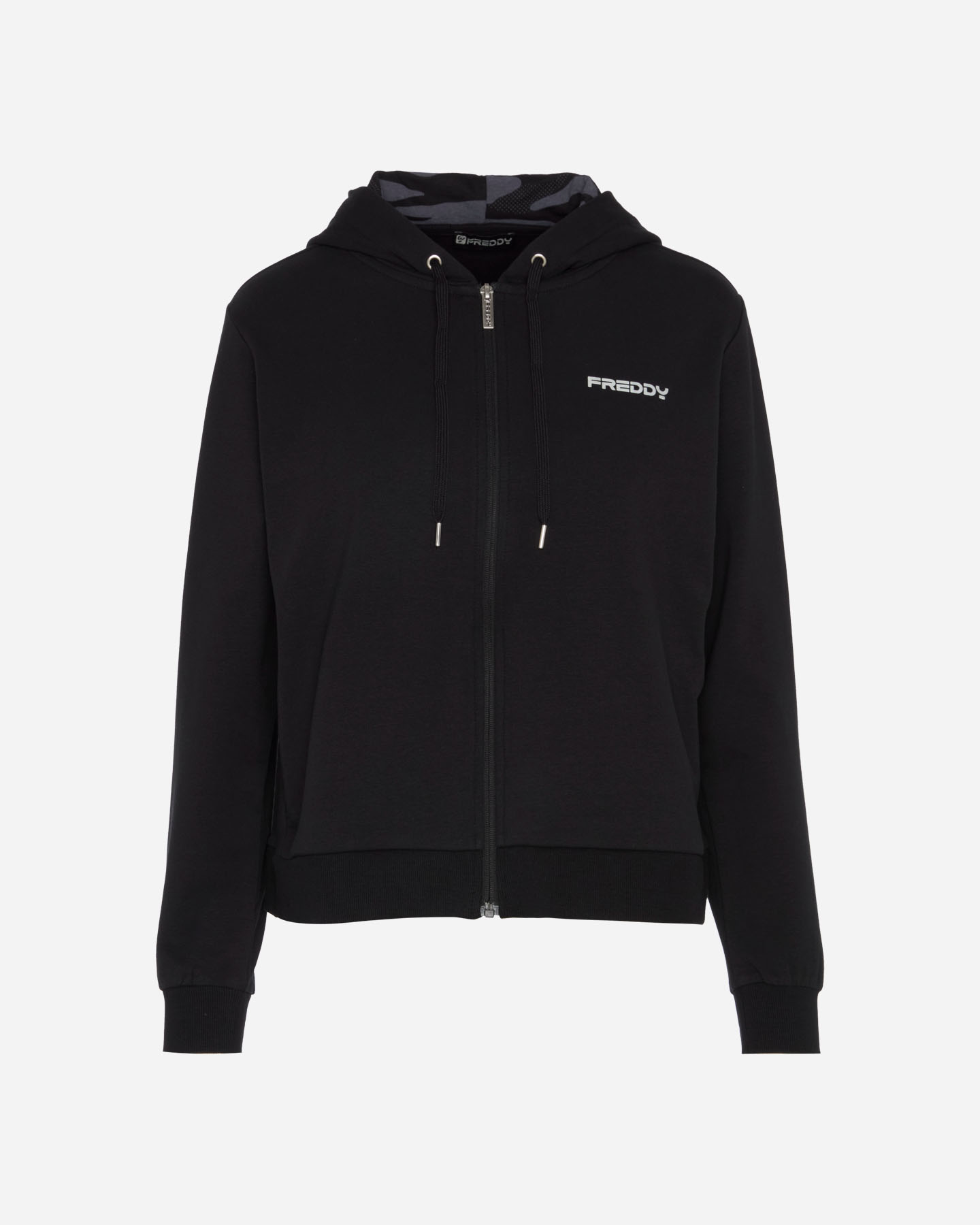 Felpa FREDDY CROP SMALL LOGO W - Nero - 0 | Cisalfa Sport