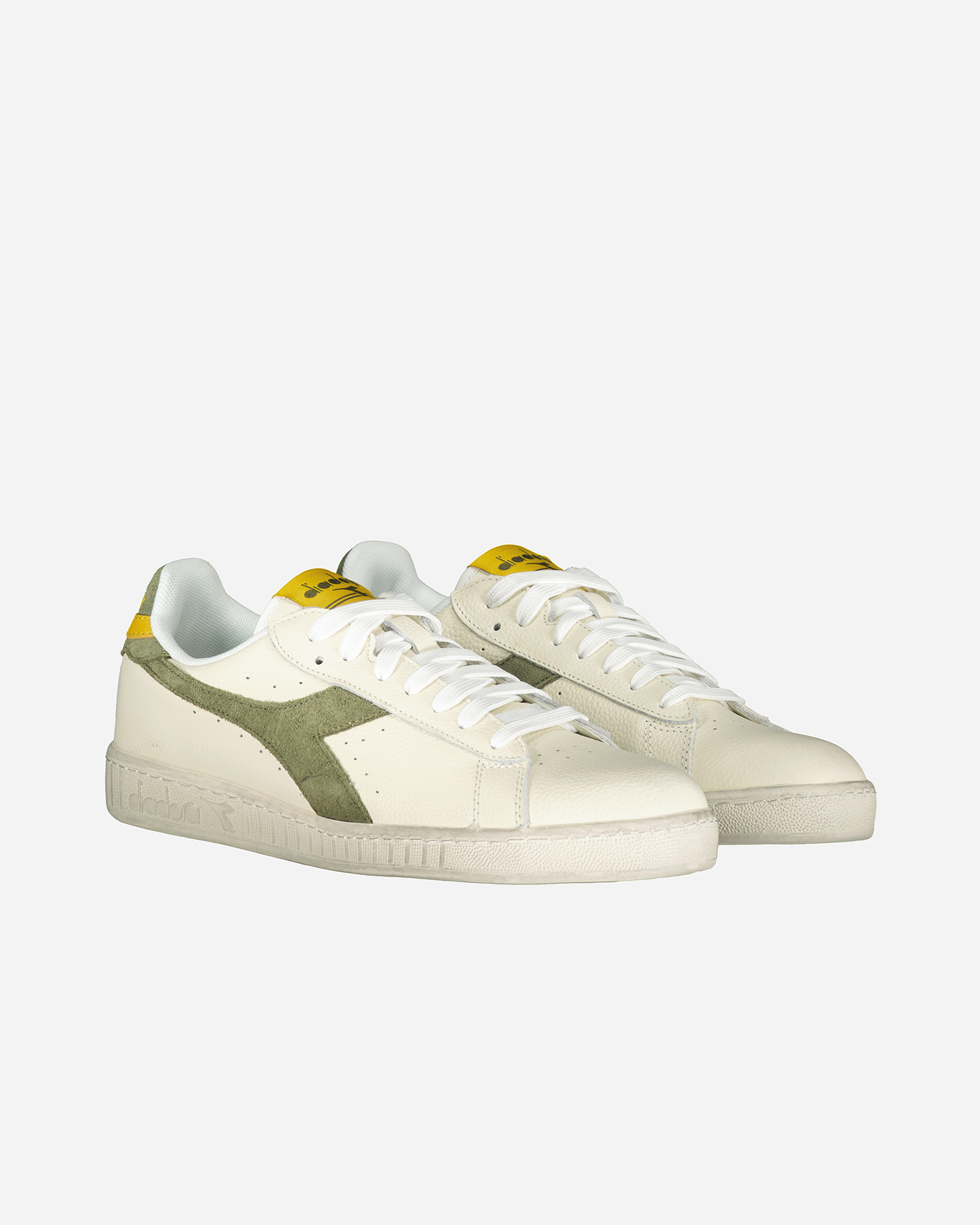 Scarpe sneakers DIADORA GAME L LOW WAXED SUEDE POP M - Bianco - 1 | Cisalfa Sport