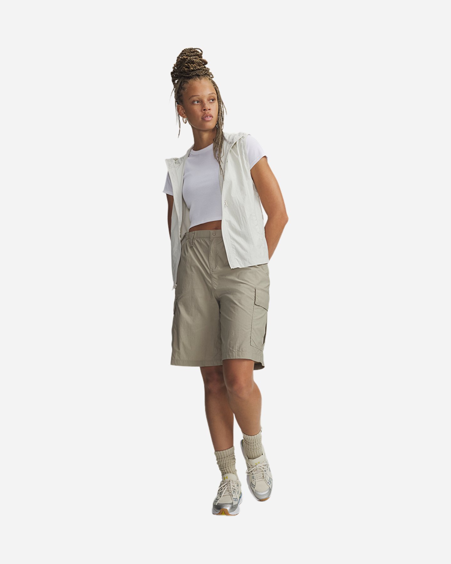 Felpa UNDER ARMOUR UNSTOPPABLE 3IN1 W - Beige - 3 | Cisalfa Sport