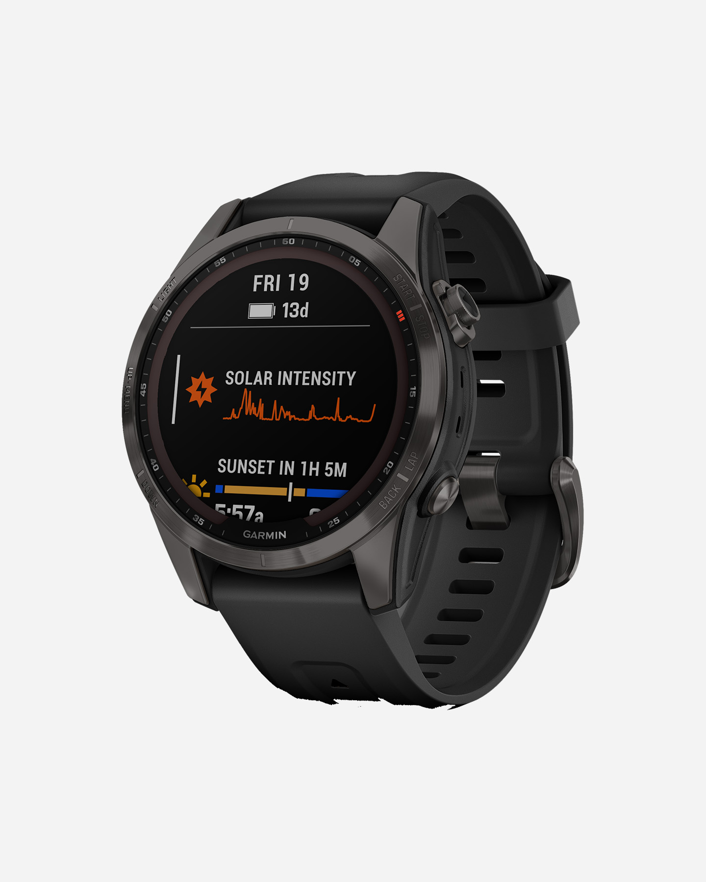 Orologio multifunzione GARMIN FENIX 7S SAPPHIRE SOLAR  - Grigio - 2 | Cisalfa Sport