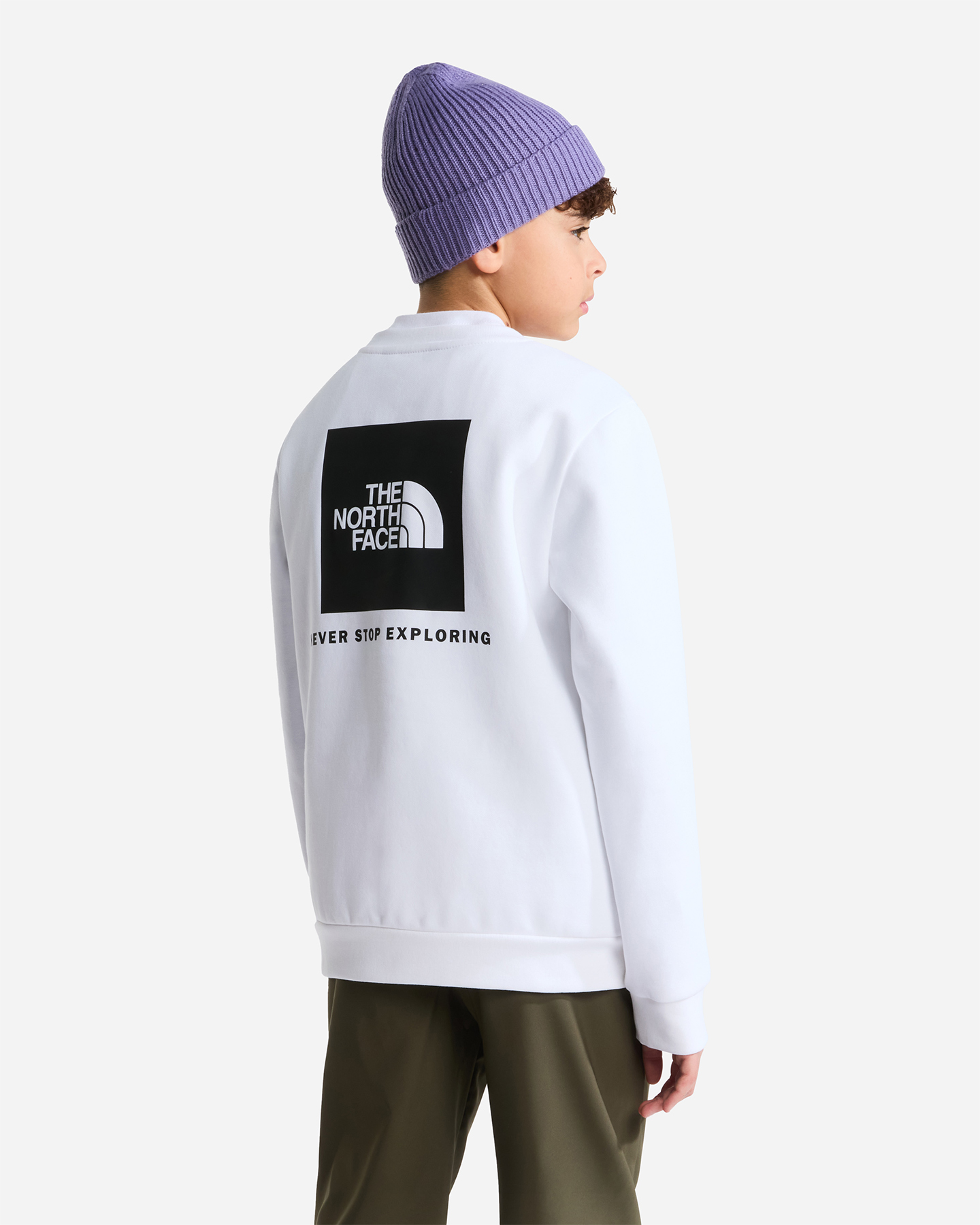 Felpa THE NORTH FACE EVOLUTION BOX JR - Bianco - 2 | Cisalfa Sport