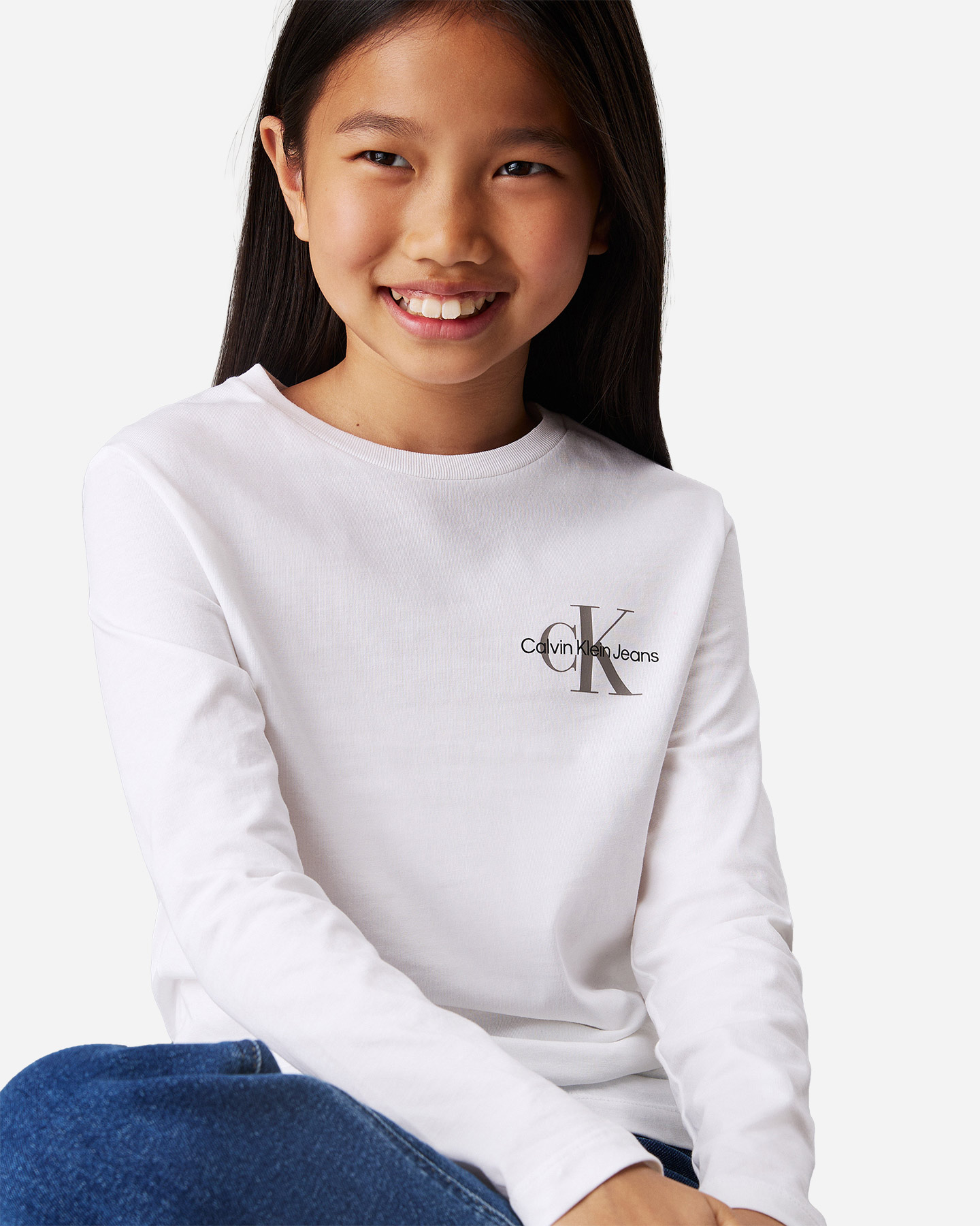 T-shirt CALVIN KLEIN JEANS CHEST LOGO JR - Bianco - 3 | Cisalfa Sport