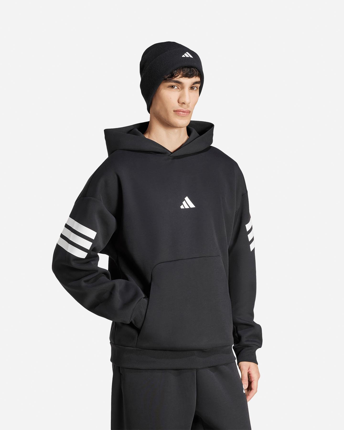 Felpa ADIDAS FUTURE ICONS 3STRIPES M - Nero - 2 | Cisalfa Sport