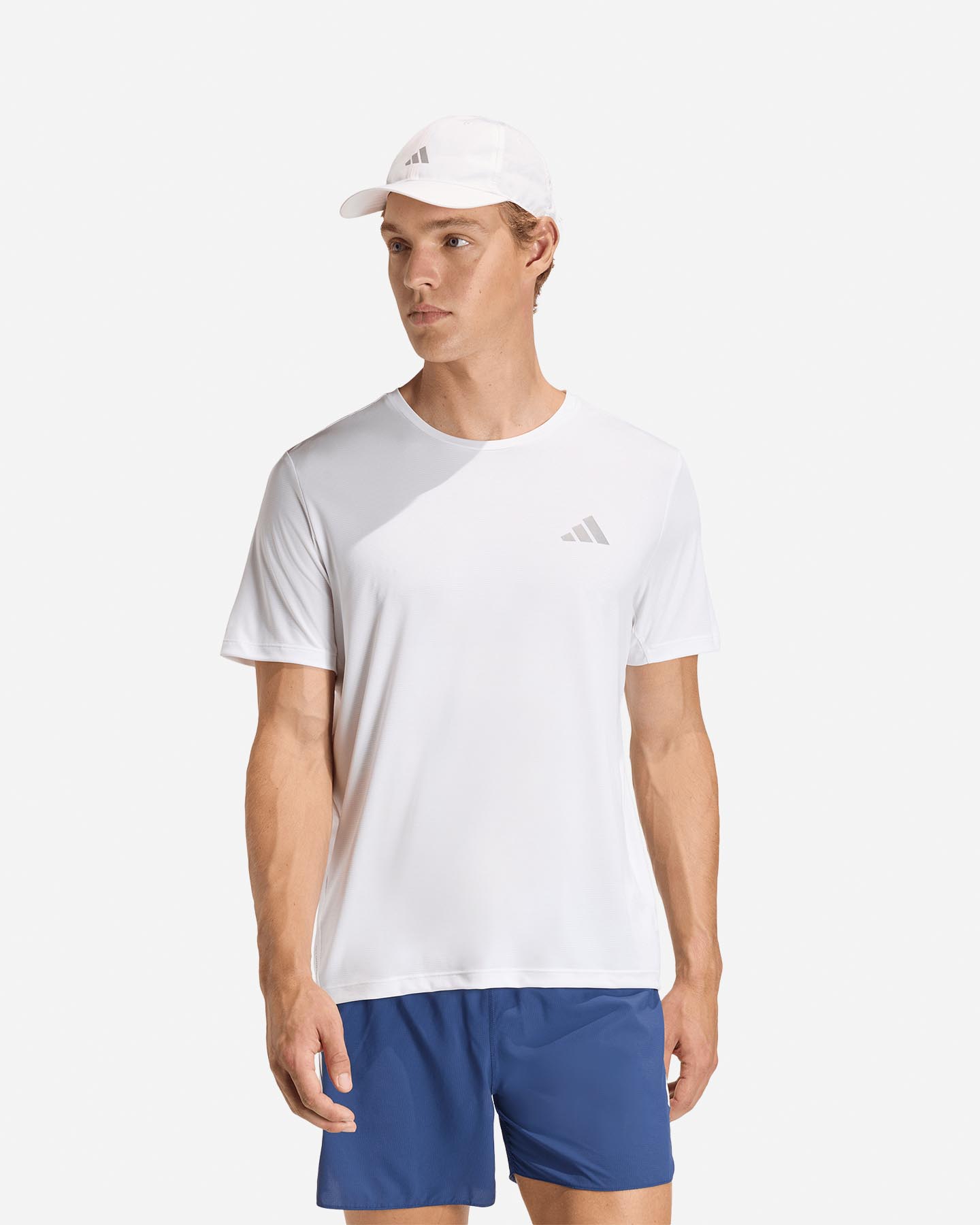 T-shirt running ADIDAS RUN ESSENTIALS M - Bianco - 1 | Cisalfa Sport