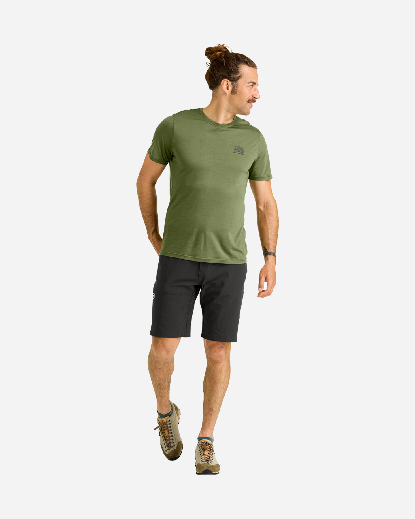 T-shirt ORTOVOX 120 COOL TEC MTN STRIPE M - Verde - 2 | Cisalfa Sport