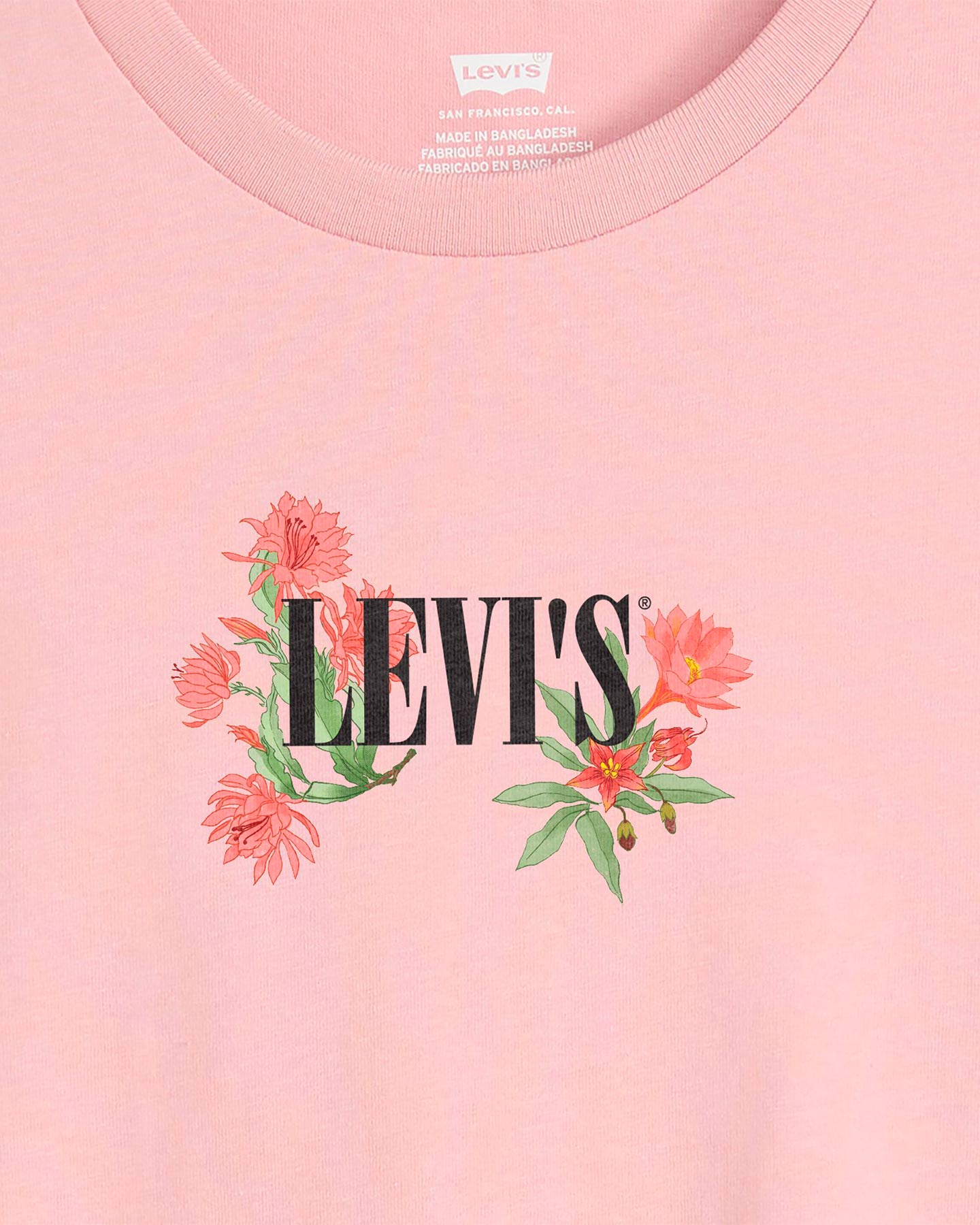 T-shirt LEVI'S FLOWER W - Rosa - 4 | Cisalfa Sport