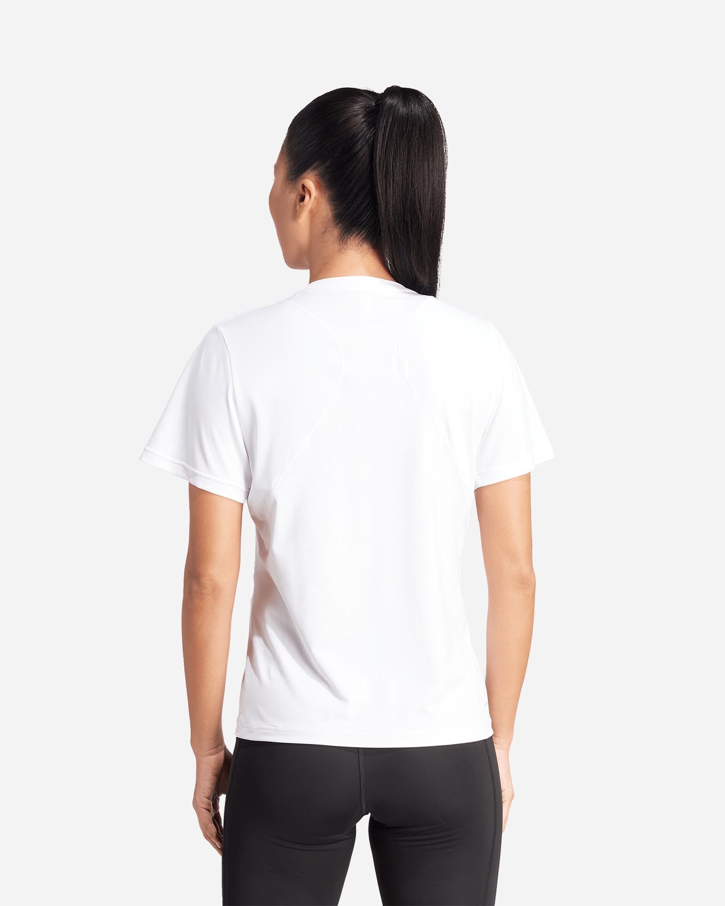 T-shirt training ADIDAS D4T SMALL LOGO W - Bianco - 2 | Cisalfa Sport