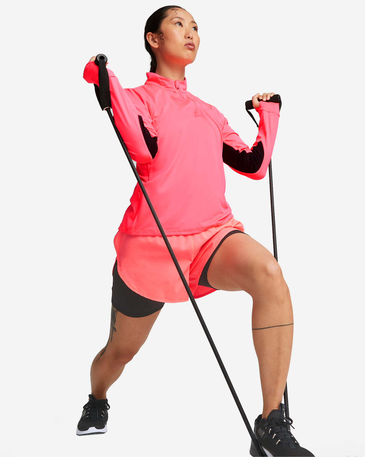 Maglia running PUMA RUN FAVORITE 1/4 ZIP W - Rosa - 5 | Cisalfa Sport