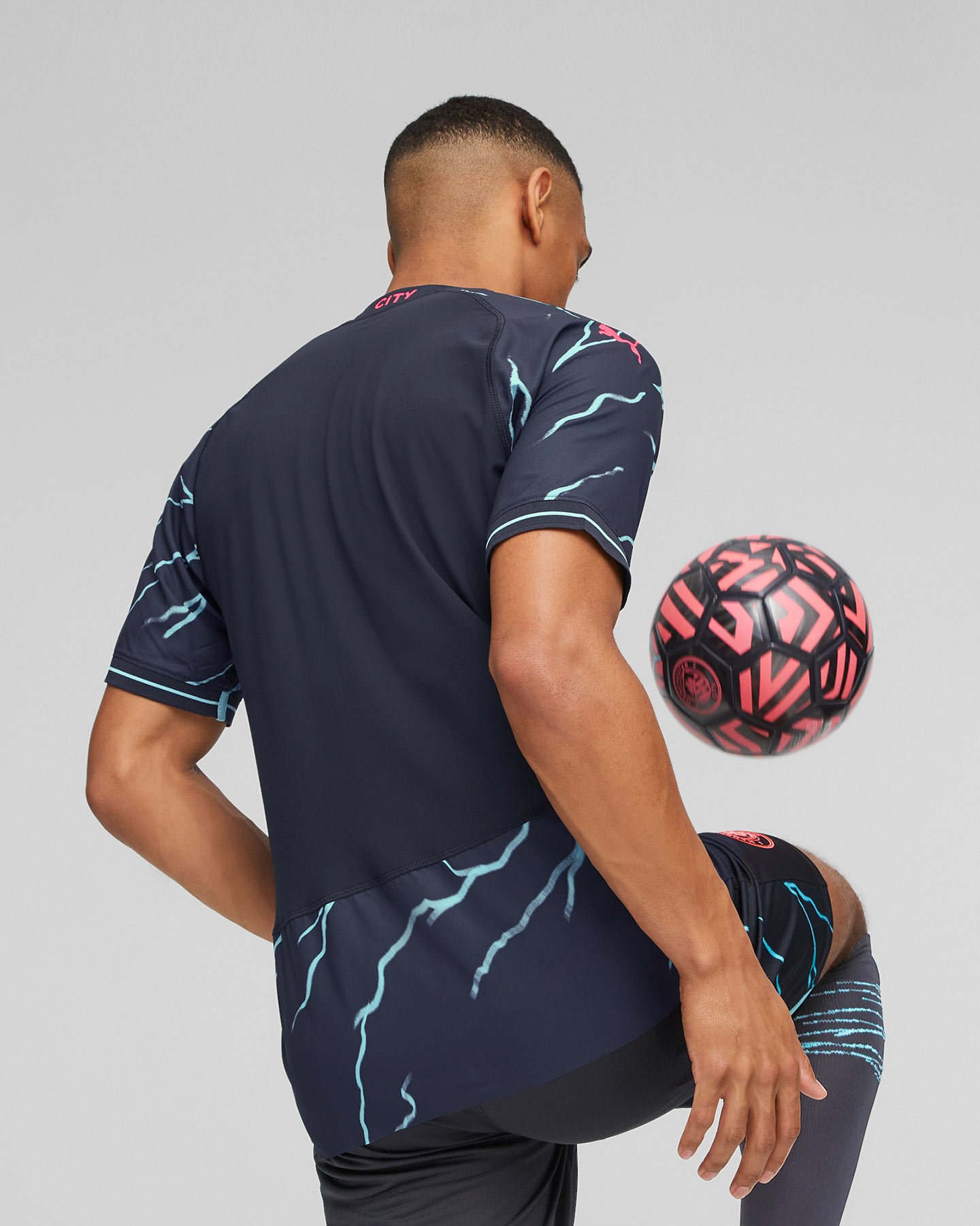 Maglia calcio ufficiale PUMA MANCHESTER CITY THIRD AUTH 23-24 M - Blu Navy - 3 | Cisalfa Sport