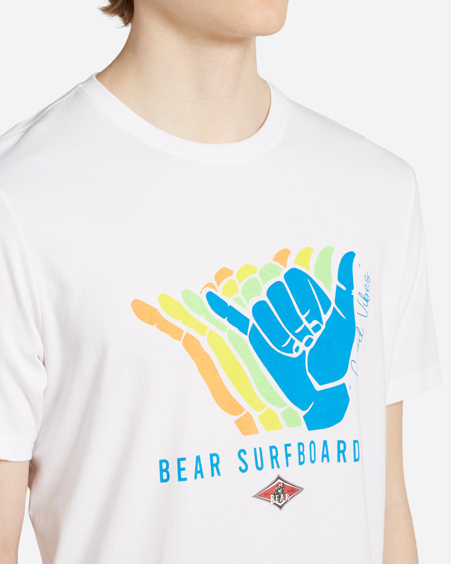 T-shirt BEAR FUTURISITIC TRIBALS M - Bianco - 4 | Cisalfa Sport