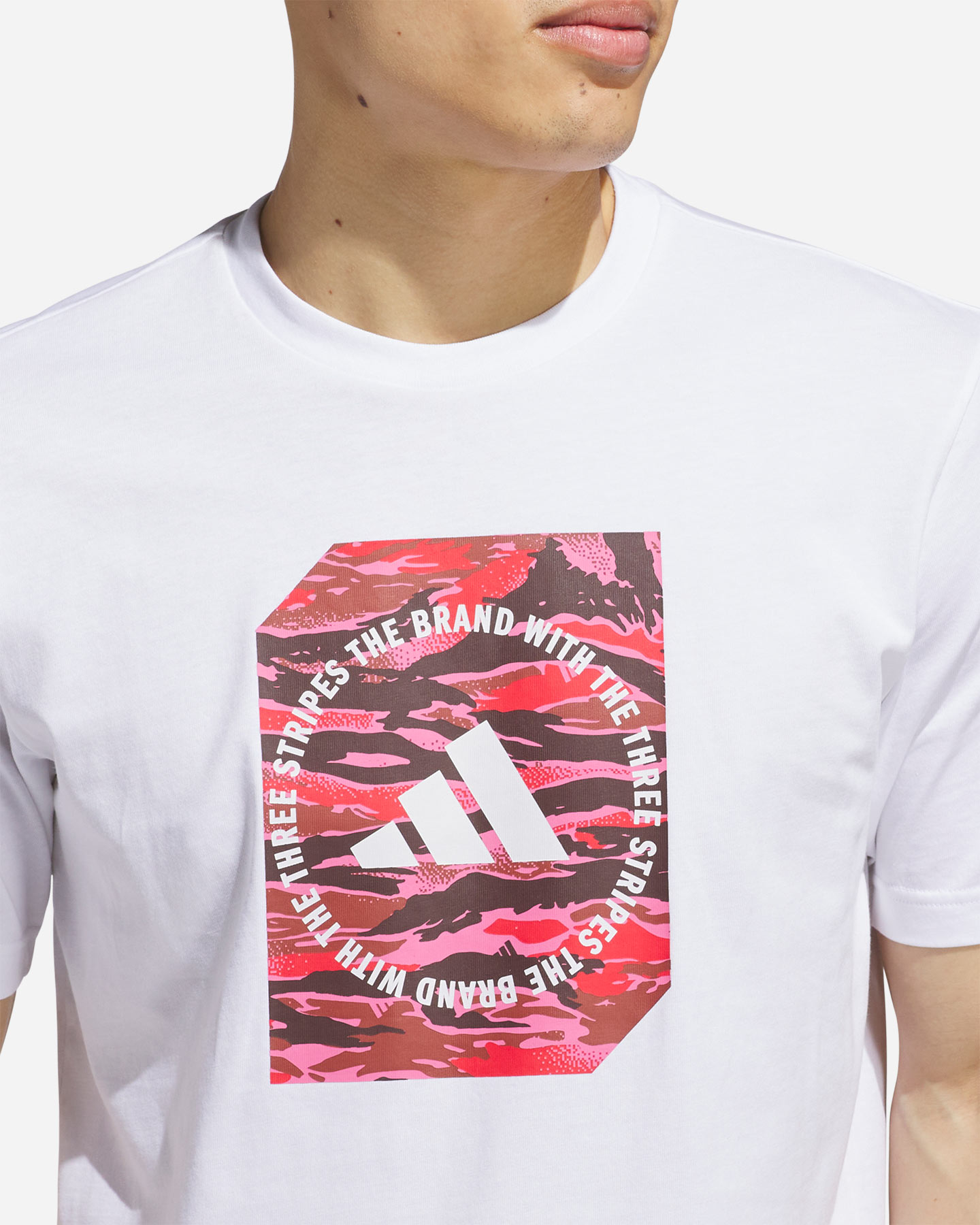 T-shirt ADIDAS BADGE OF SPORT CAMO M - Bianco - 3 | Cisalfa Sport