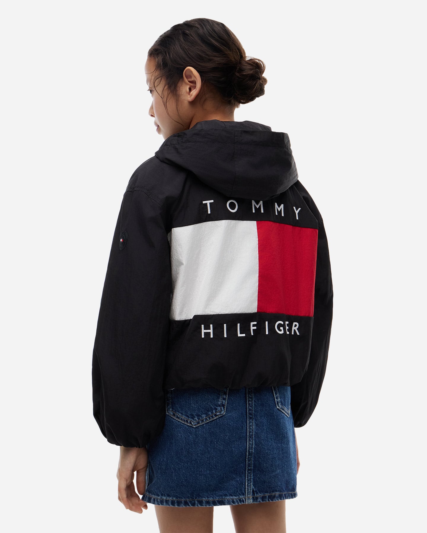 Giubbotto TOMMY HILFIGER SHINY FLAG JR - Nero - 2 | Cisalfa Sport