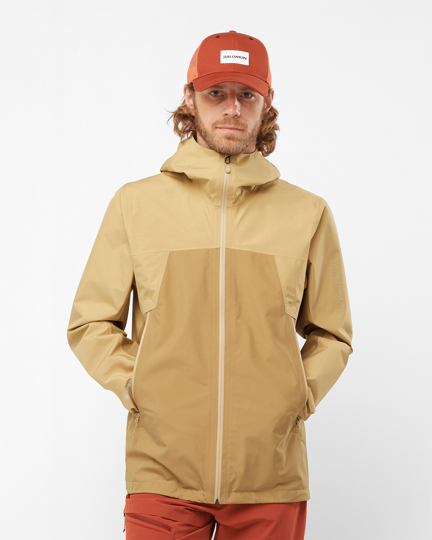 Giacca outdoor SALOMON OUTLINE GTX 2.5L M - Beige - 2 | Cisalfa Sport