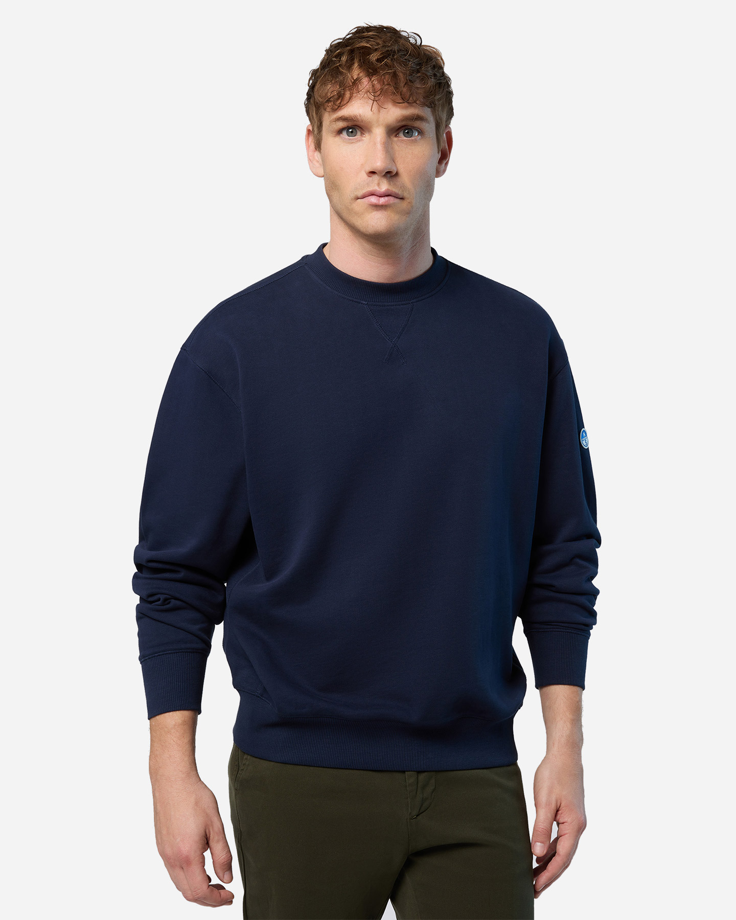 Felpa NORTH SAILS SMALL PATCH M - Blu Navy - 3 | Cisalfa Sport