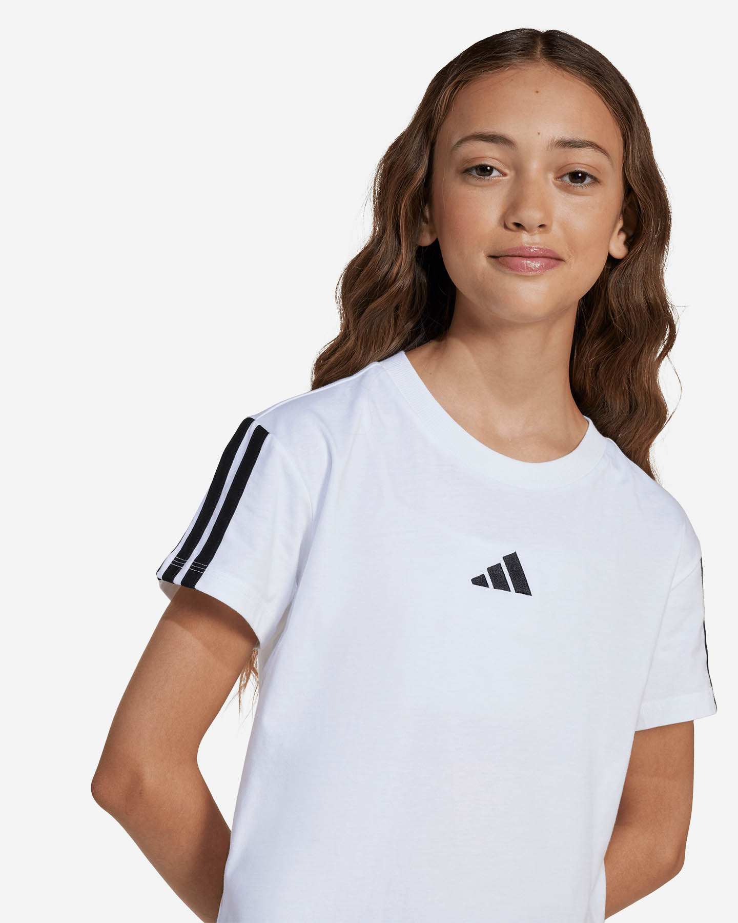 T-shirt ADIDAS 3STRIPES JR - Bianco - 5 | Cisalfa Sport