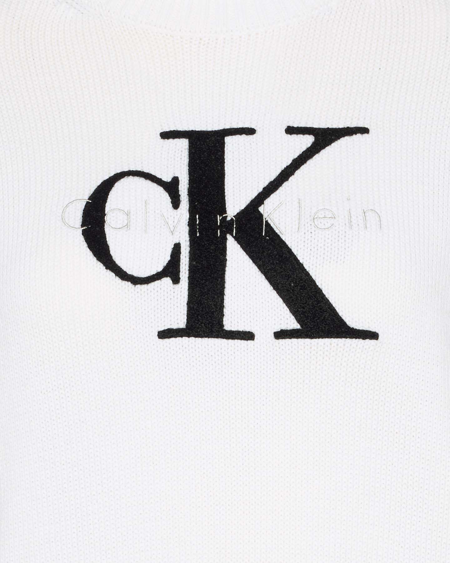 Maglione CALVIN KLEIN JEANS LOGO W - Bianco - 2 | Cisalfa Sport