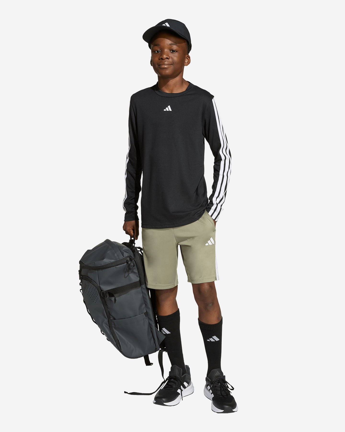 T-shirt ADIDAS 3STRIPES JR - Nero - 3 | Cisalfa Sport