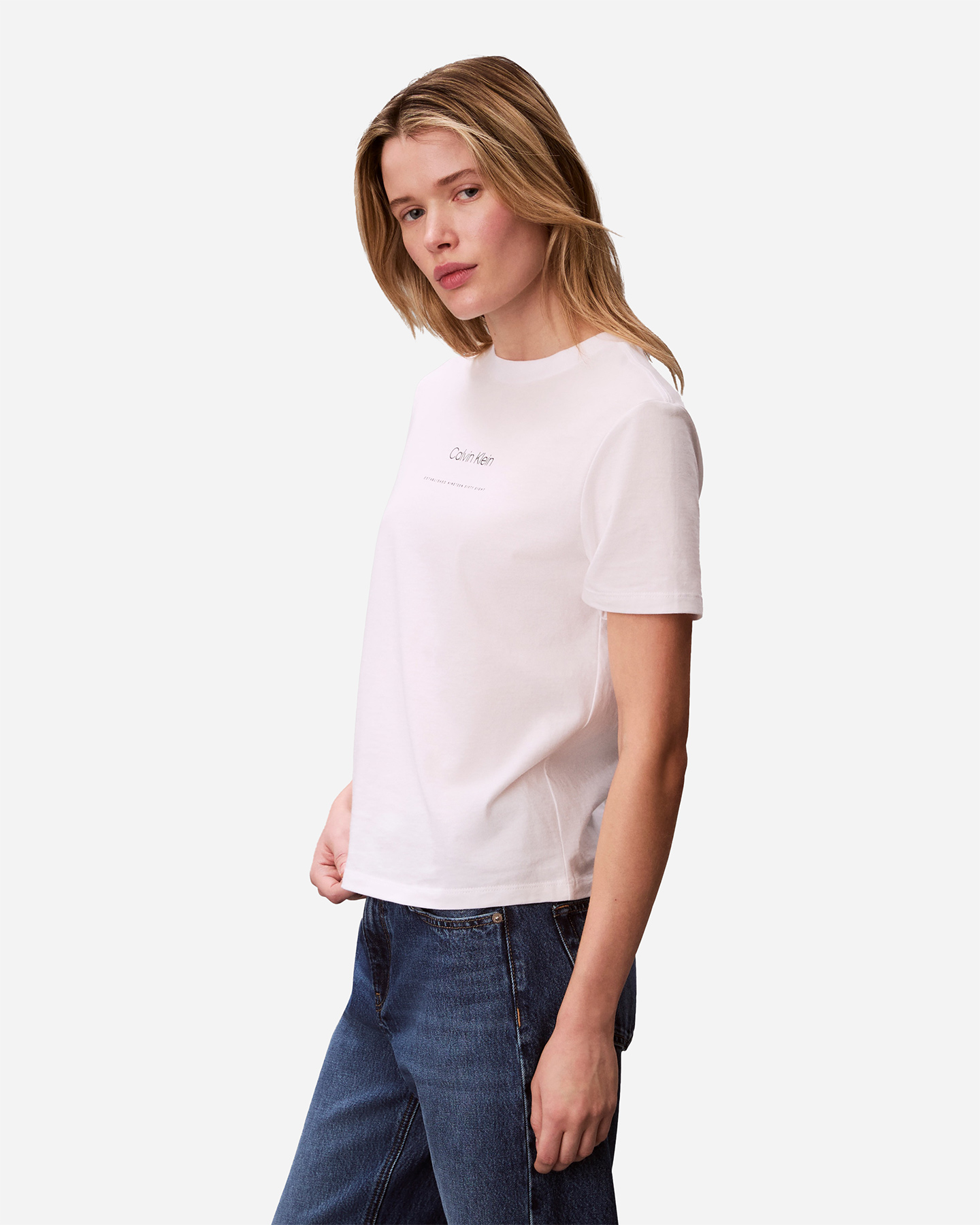 T-shirt CALVIN KLEIN JEANS MULTI LOGO W - Bianco - 2 | Cisalfa Sport