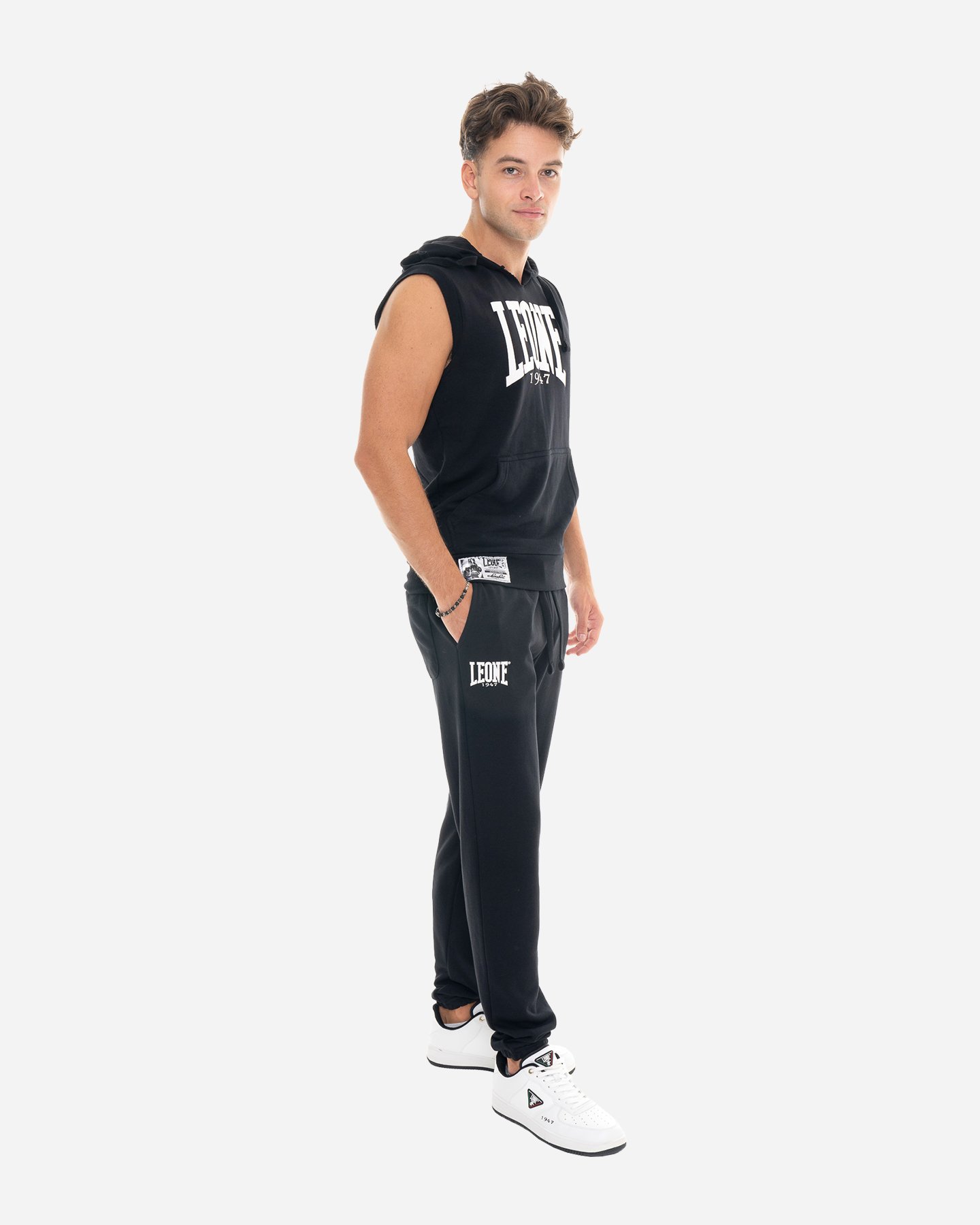 Pantalone LEONE SMALL LOGO M - Nero - 3 | Cisalfa Sport