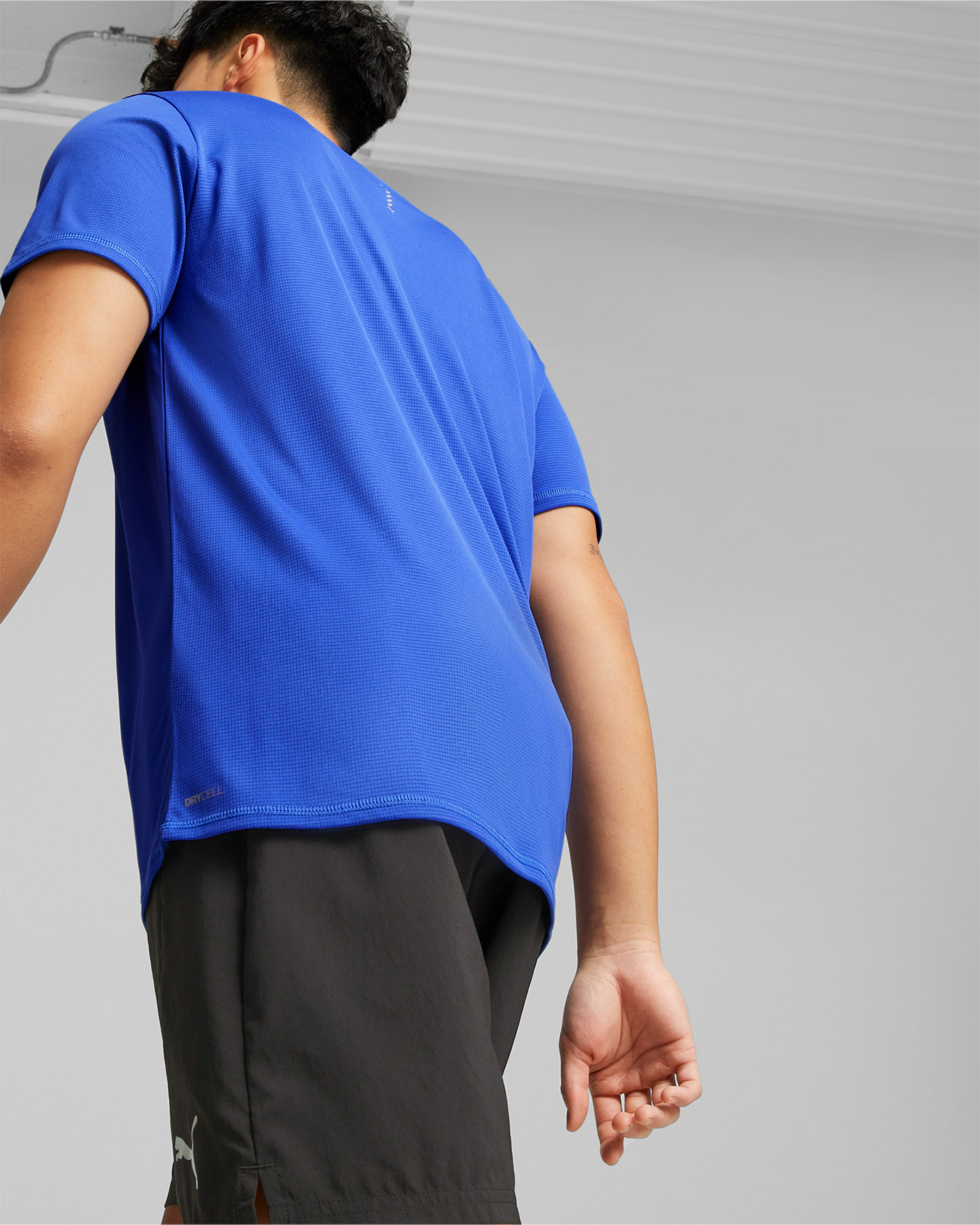 T-shirt running PUMA FAVORITE LOGO M - Blu - 3 | Cisalfa Sport