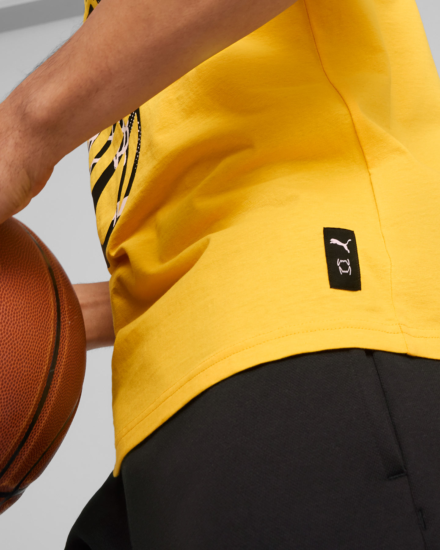 T-shirt PUMA THE HOOPERS M - Giallo - 5 | Cisalfa Sport