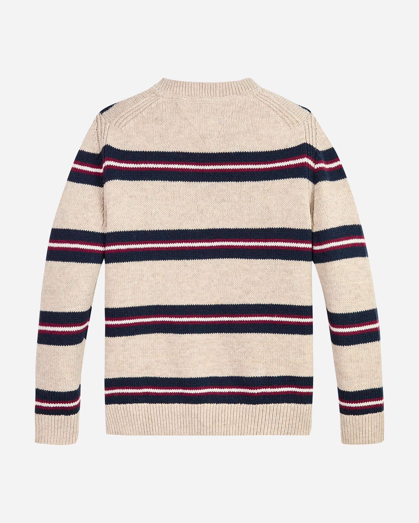 Maglione TOMMY HILFIGER STRIPED JR - Beige - 1 | Cisalfa Sport