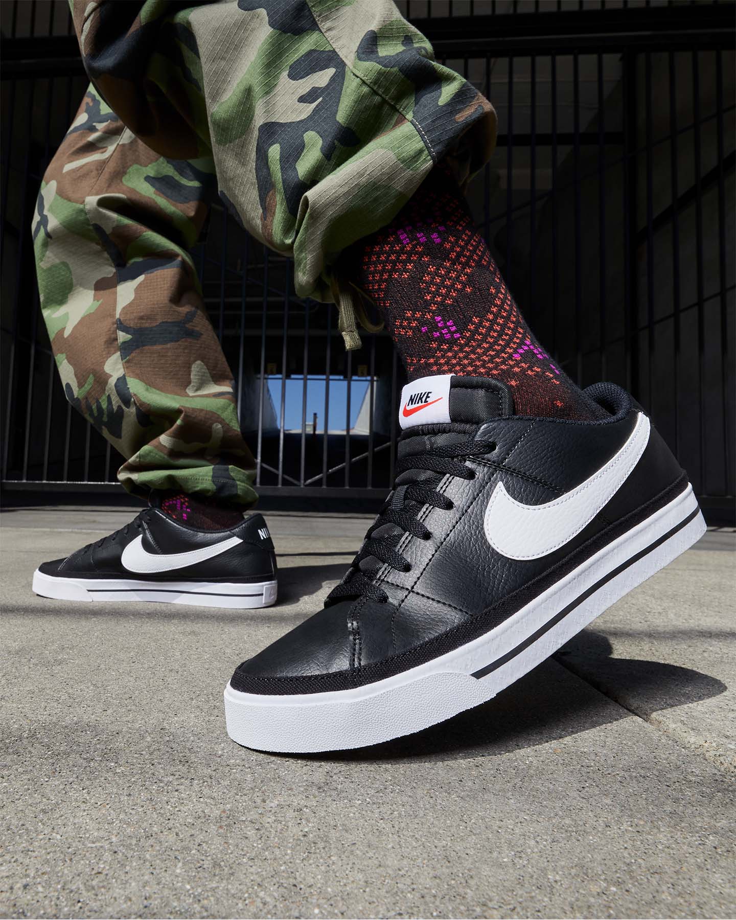 Scarpe sneakers NIKE COURT LEGACY NEXT NATURE M - Nero - 5 | Cisalfa Sport