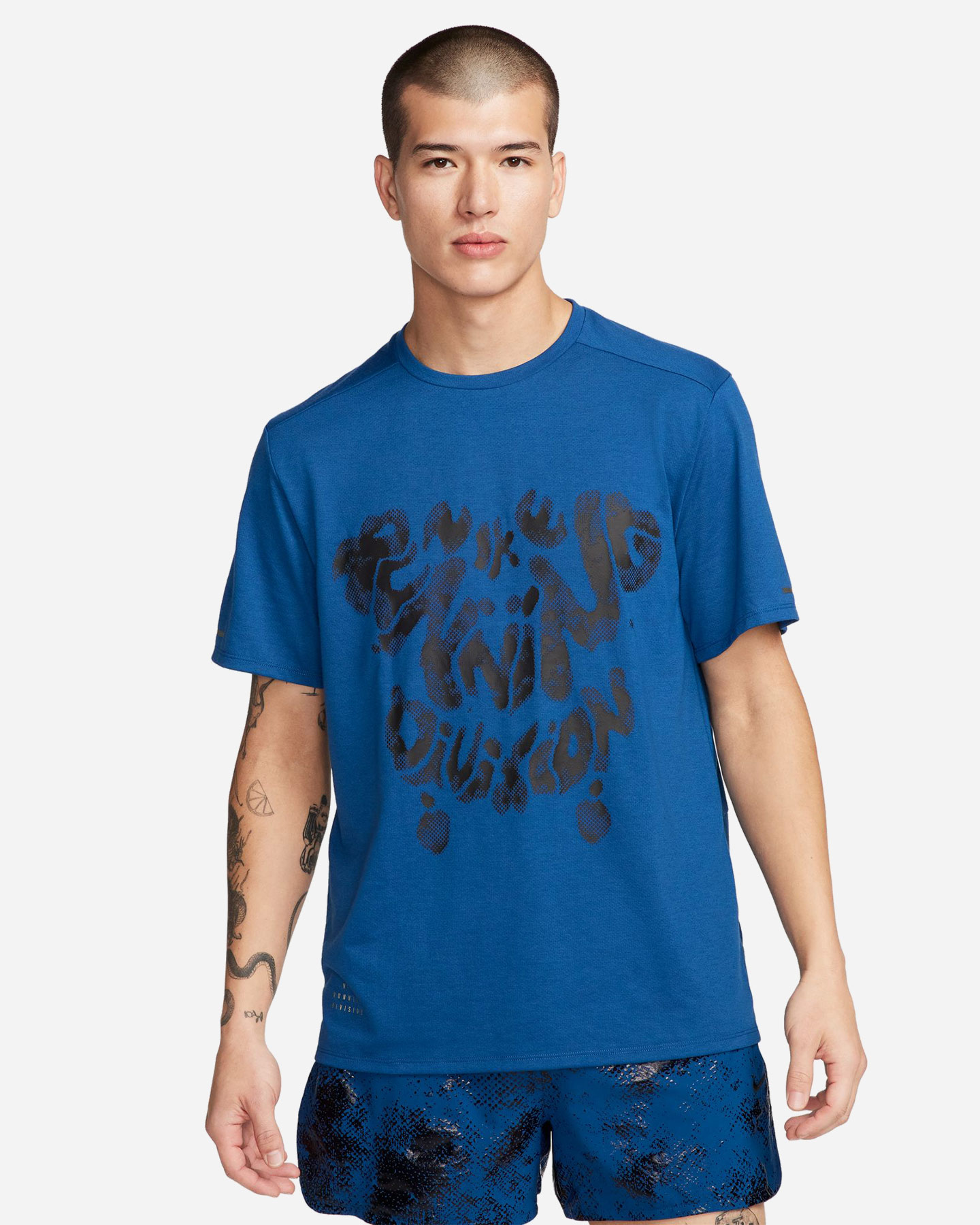 T-shirt running NIKE RISE 365 M - Blu - 0 | Cisalfa Sport