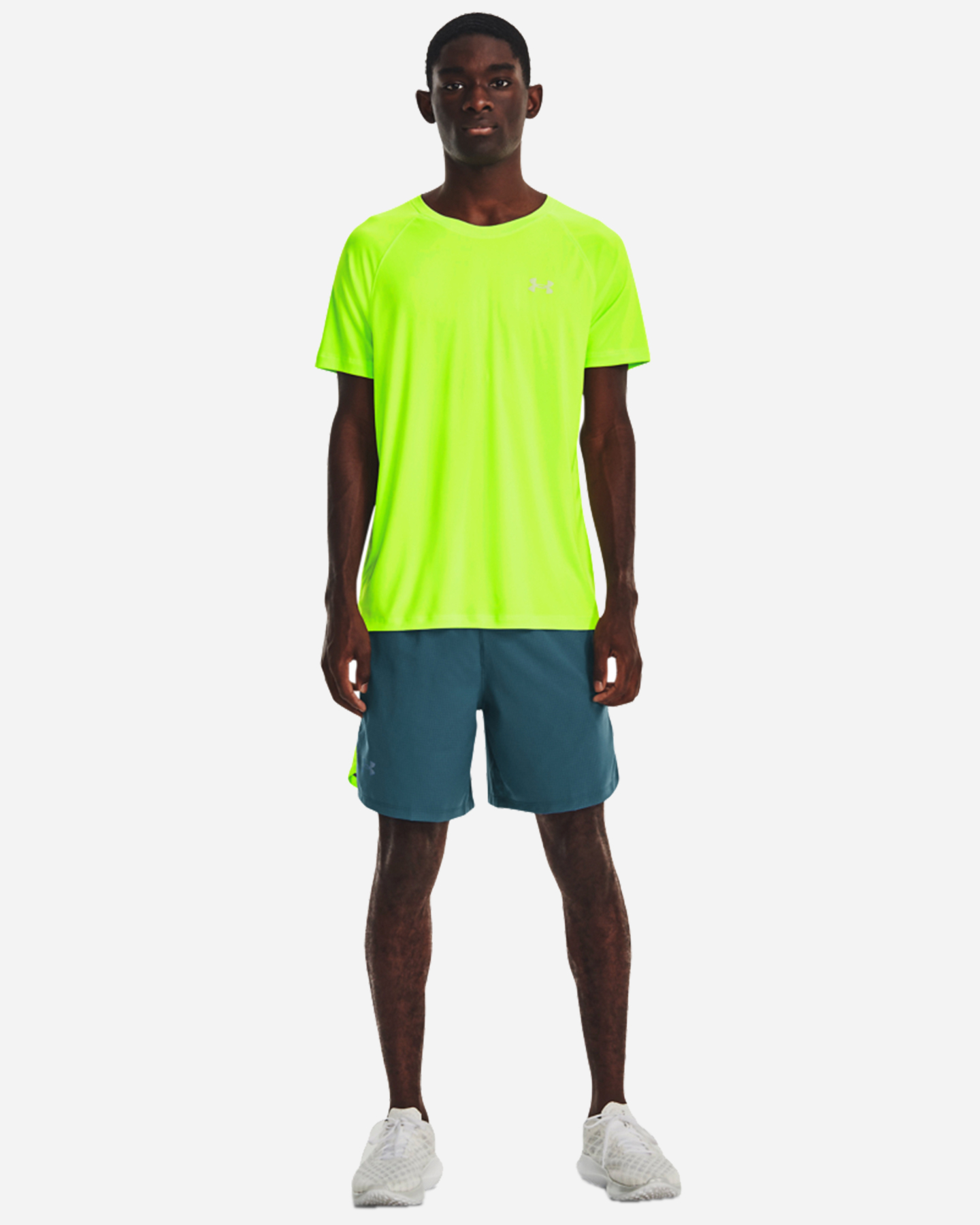Short running UNDER ARMOUR LAUNCH 7'' GRAPHIC M - Blu - 2 | Cisalfa Sport